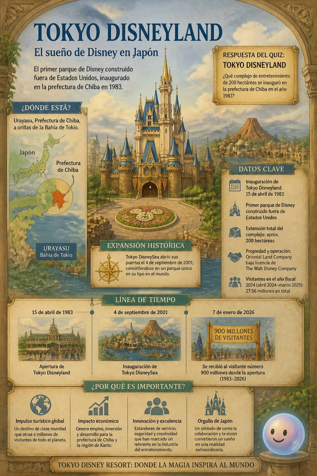 Qué loco que el primer Disneyland fuera de EE.UU. ni siquiera está en Tokio.