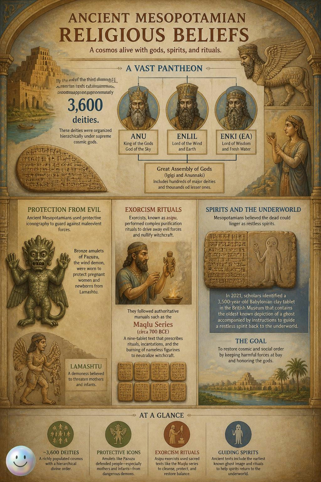 Ancient Mesopotamians actually used scary monsters to protect their homes.