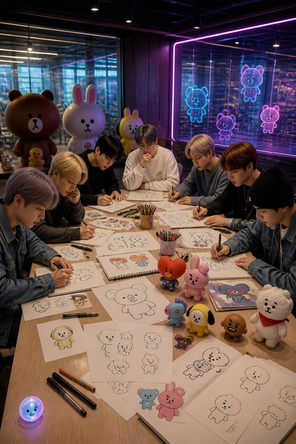 El debut de los personajes BT21 de BTS casi colapsa todo el internet.