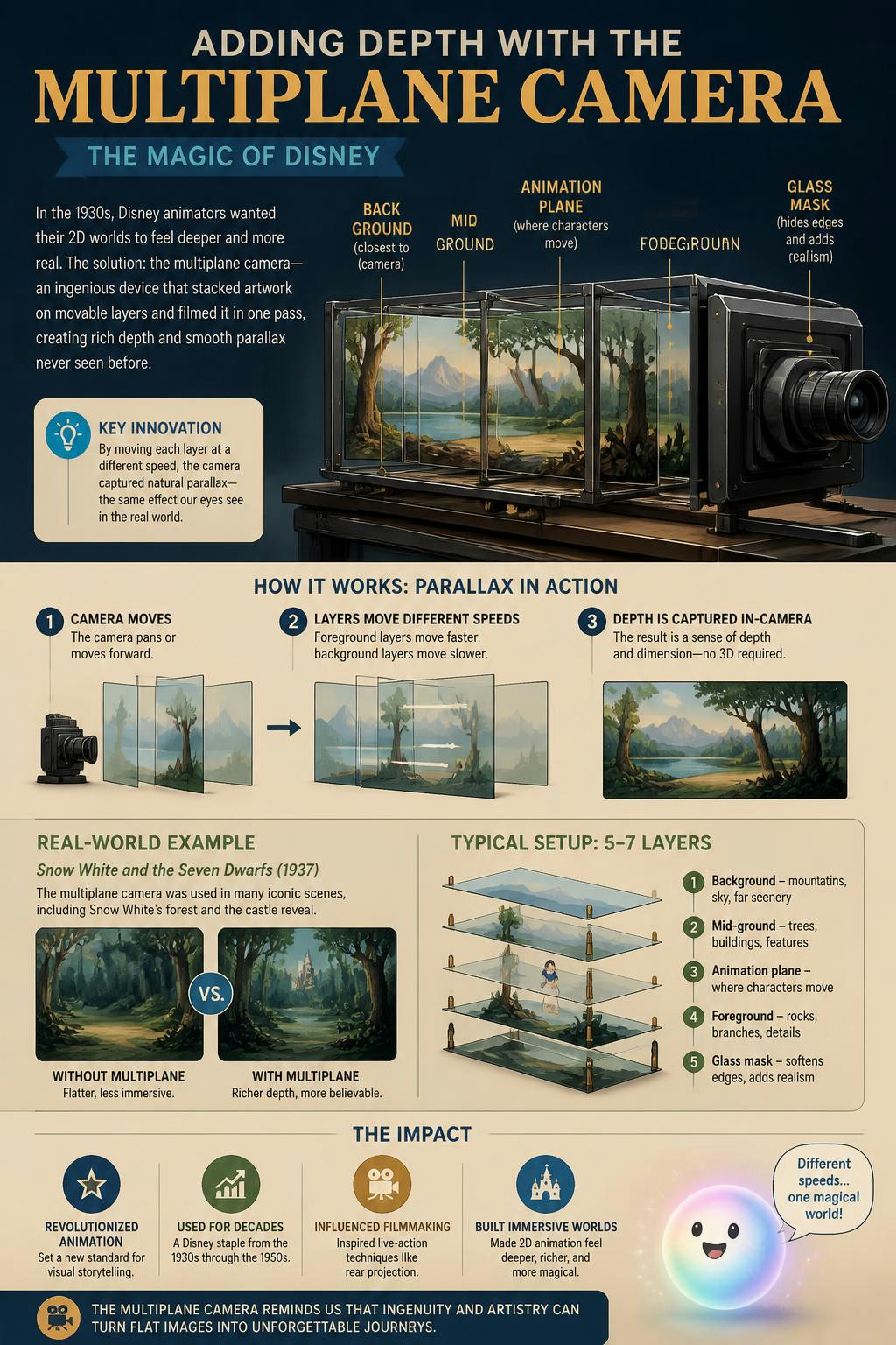 Adding depth with the massive multiplane camera