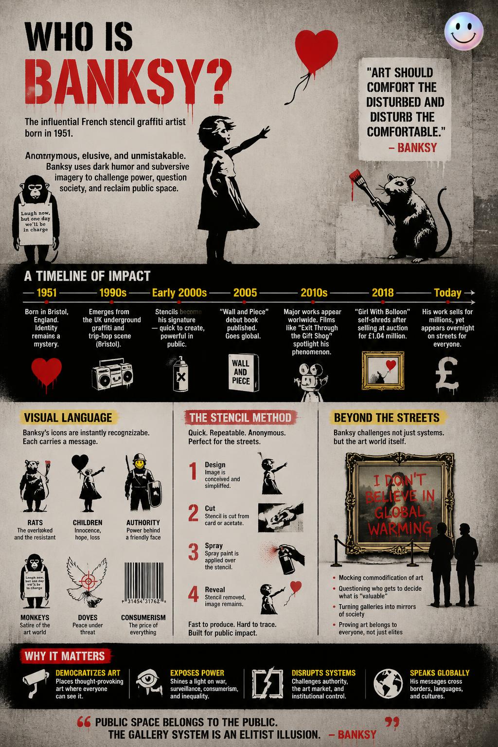 Banksy’s famous stencil style was actually born in Paris back in 1981.