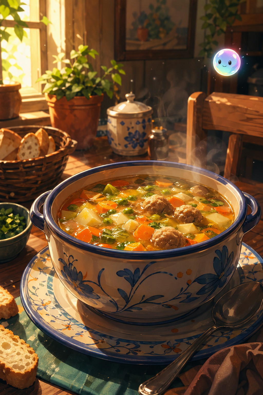 El ala del plato sopero se diseñó para poder sujetarlo sin quemarte los dedos.