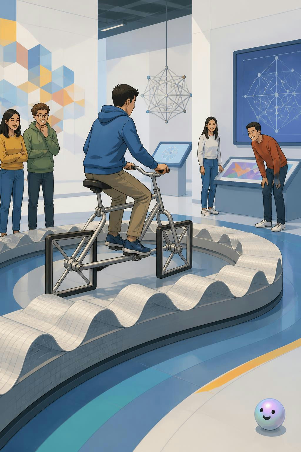 Geometry acts as a hidden code that allows square wheels to roll perfectly smoothly.