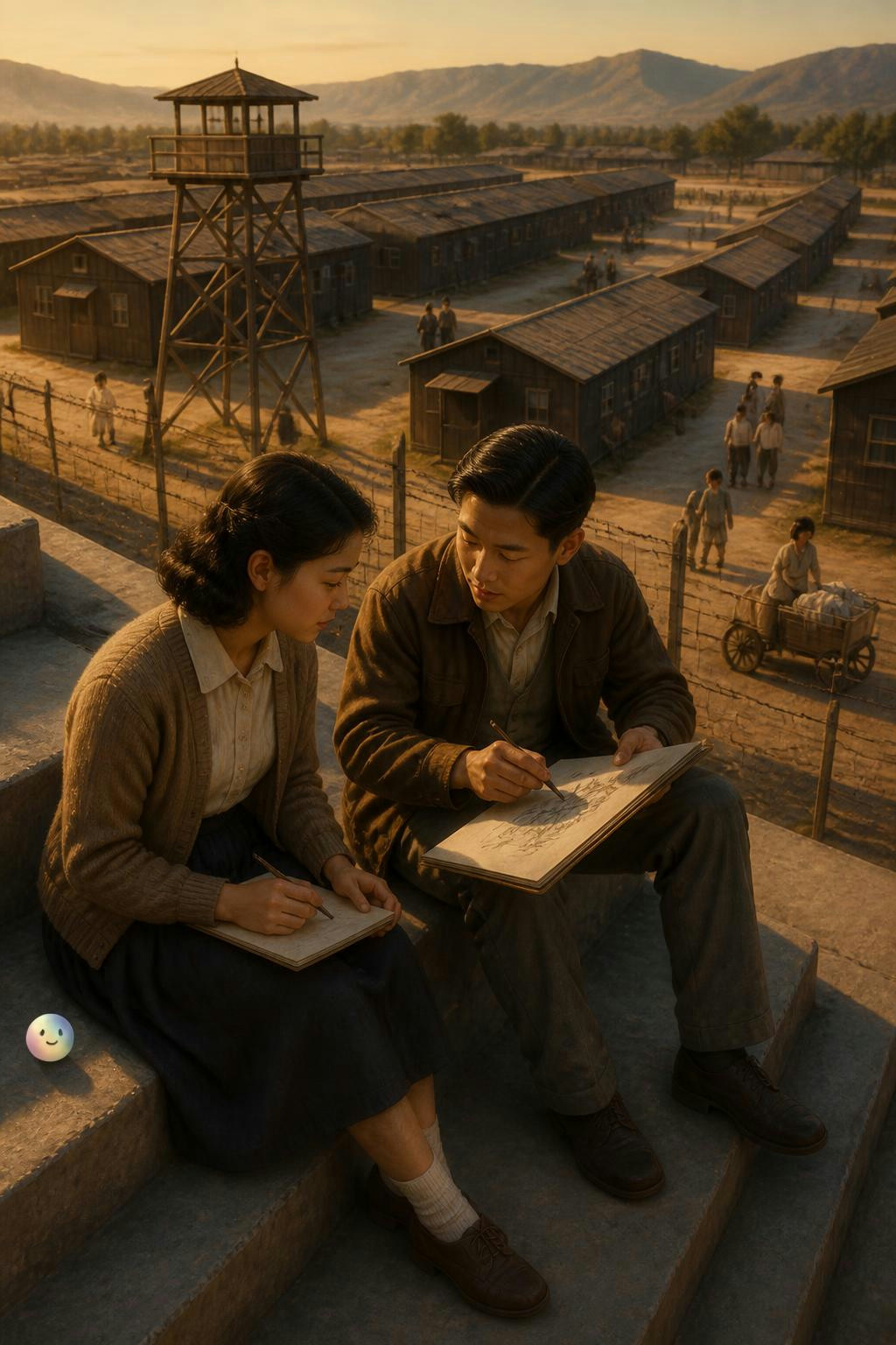 Disney animators taught interned teenager Ruth Asawa to draw gravity to make lines feel alive.