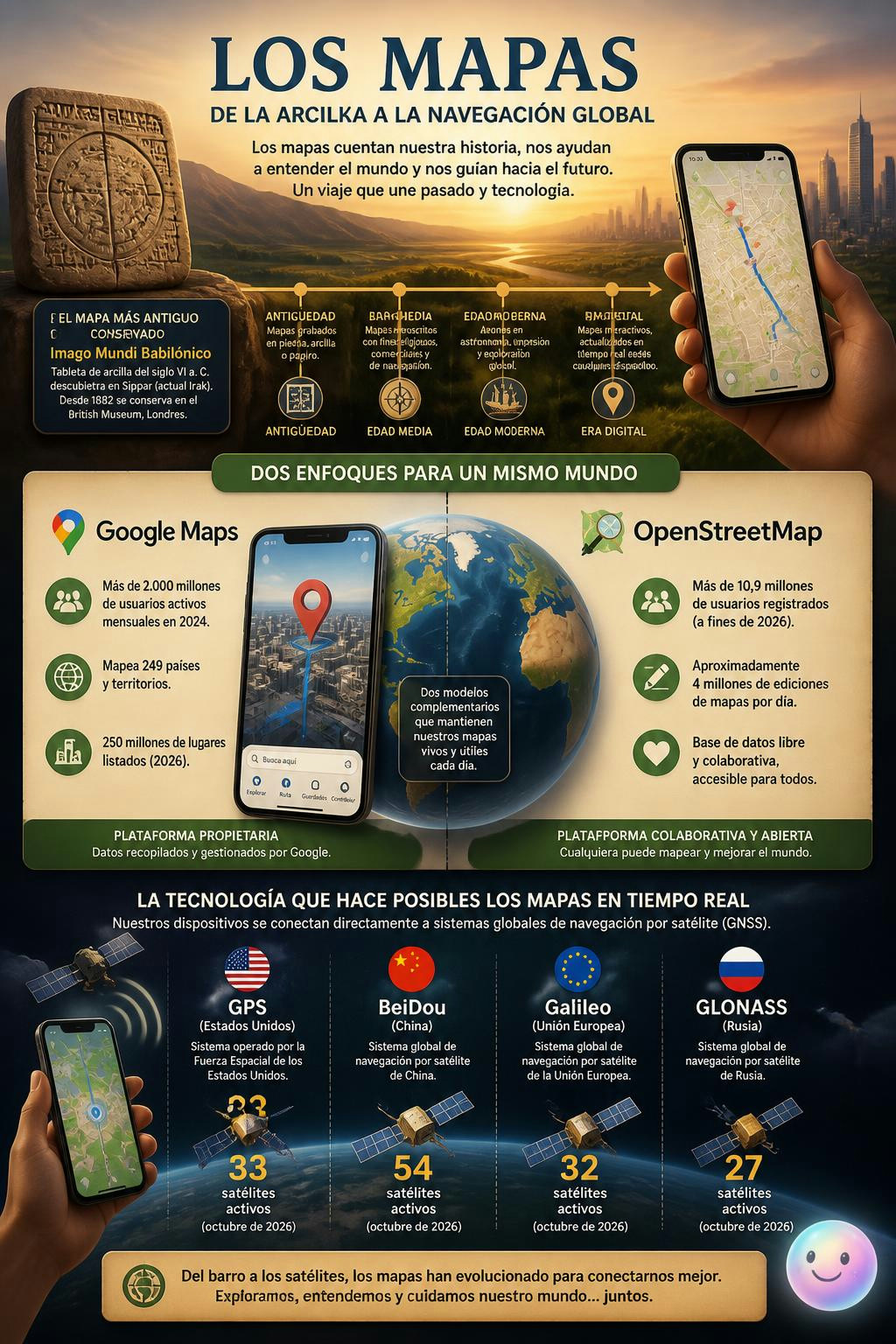 Todos los mapas planos deforman la Tierra porque es imposible aplanar una esfera.
