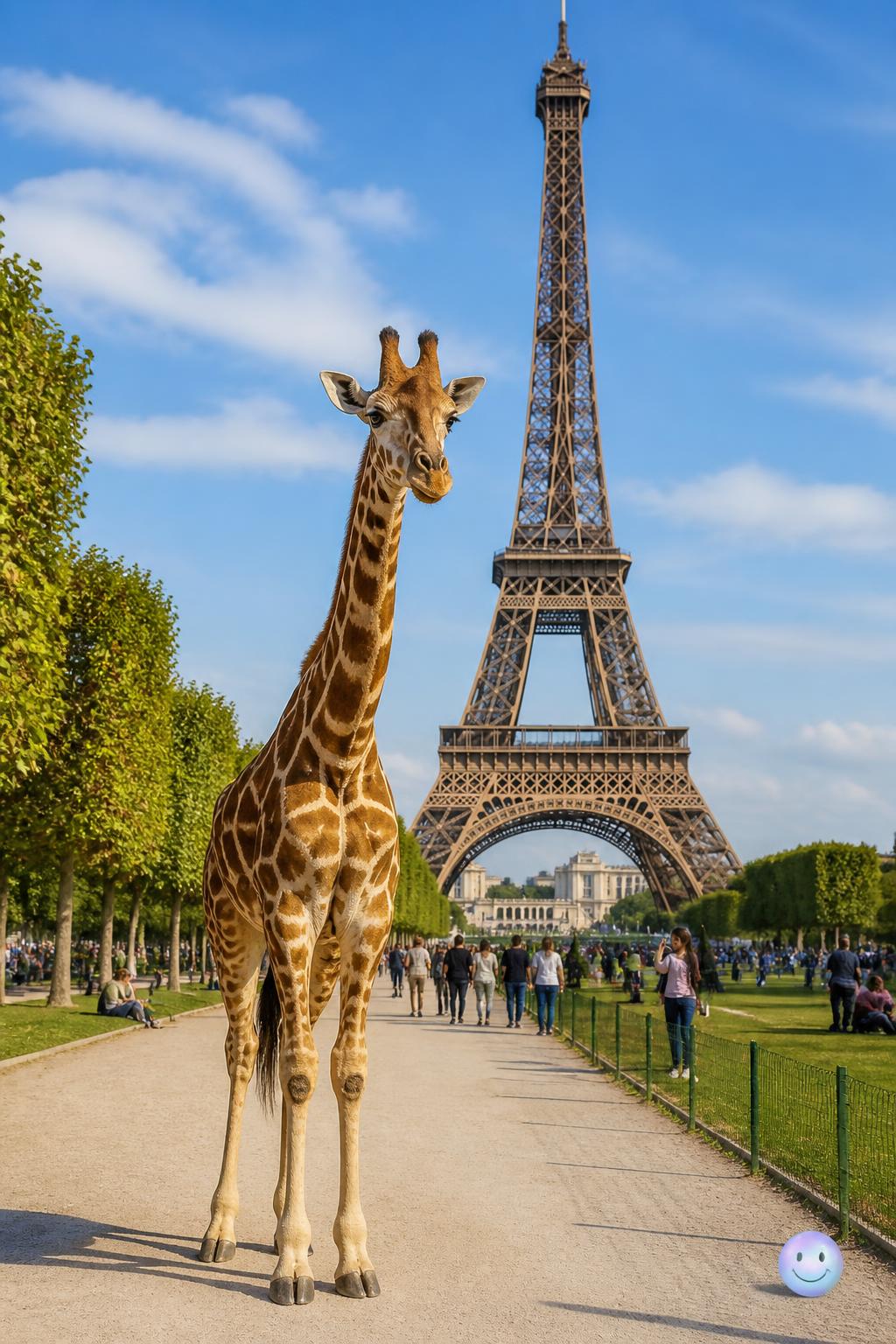 Paris actually obsessed over a real giraffe in 1827, way before the tower.