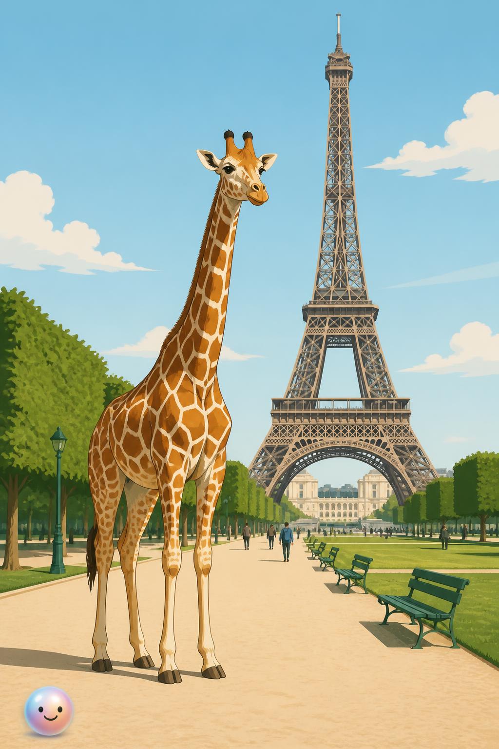 Paris actually had a famous giraffe long before the Eiffel Tower was built.
