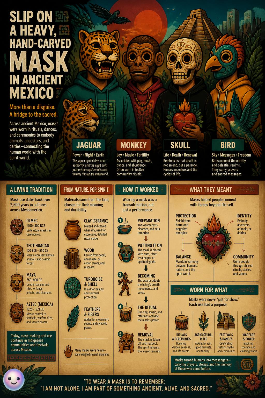 Ancient Mexican masks weren't for hiding—they let you literally embody a god.