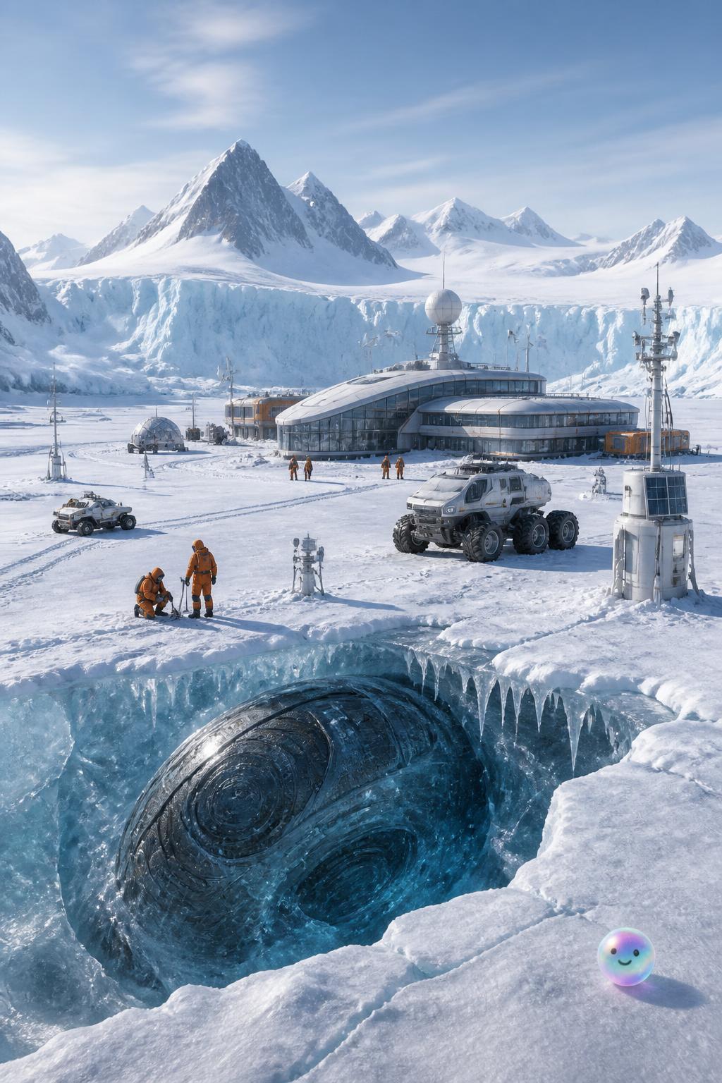 Resulta que el hielo antártico esconde formas que no parecen de la Tierra.