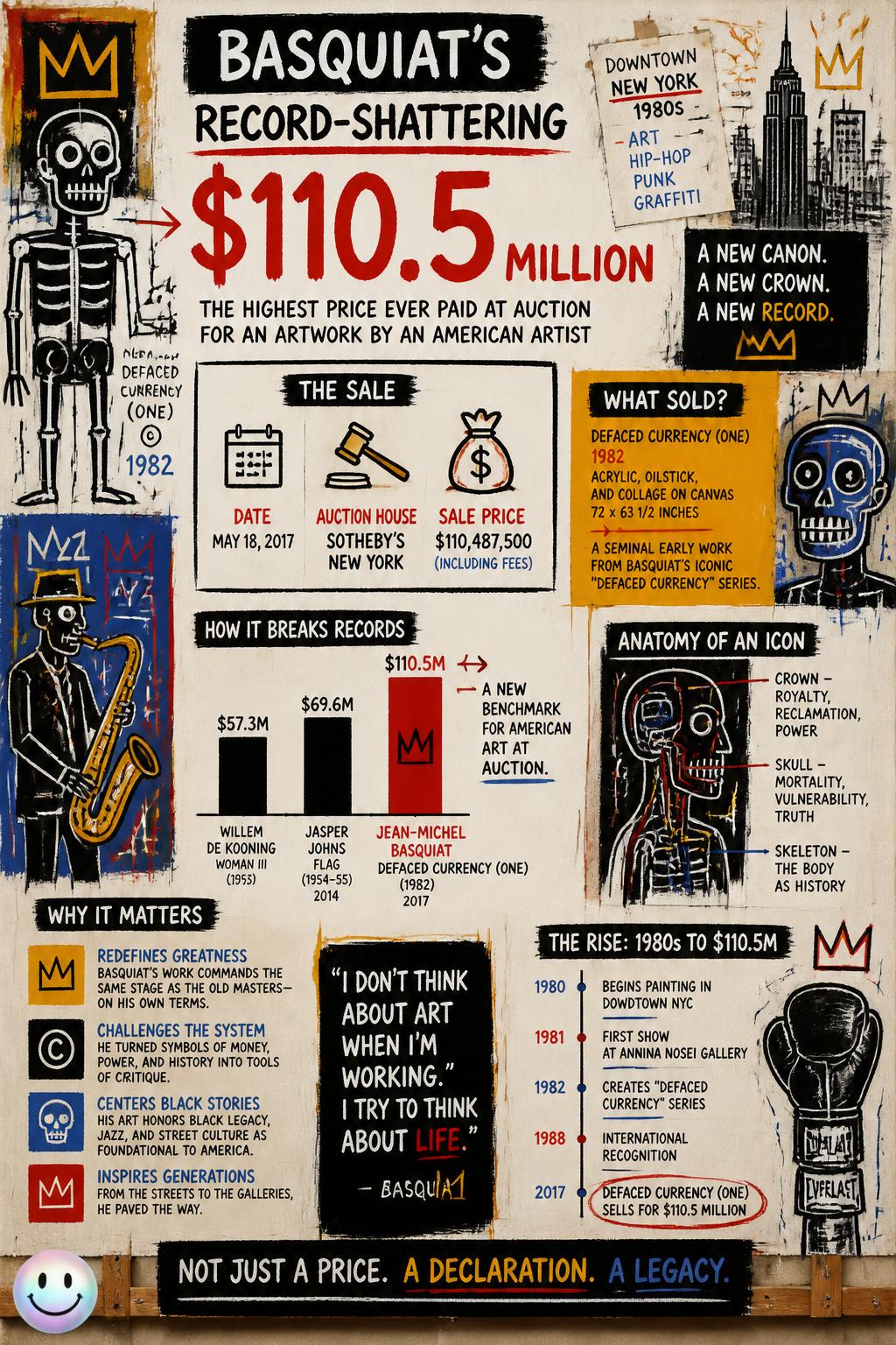 Who knew a raw street skull could become a $110 million masterpiece?