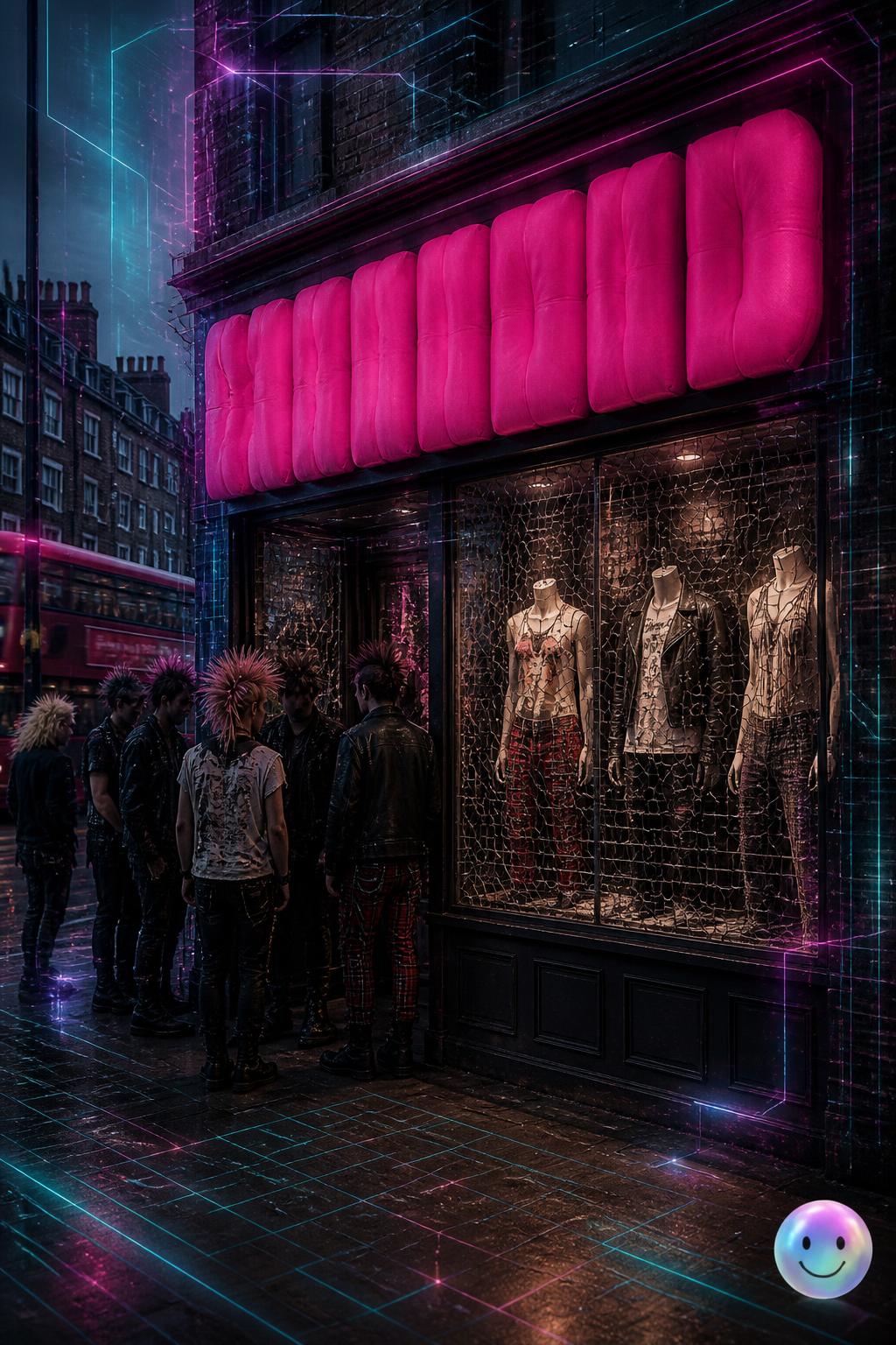 Vivienne Westwood constantly changed her London shop's identity, ultimately birthing punk culture.