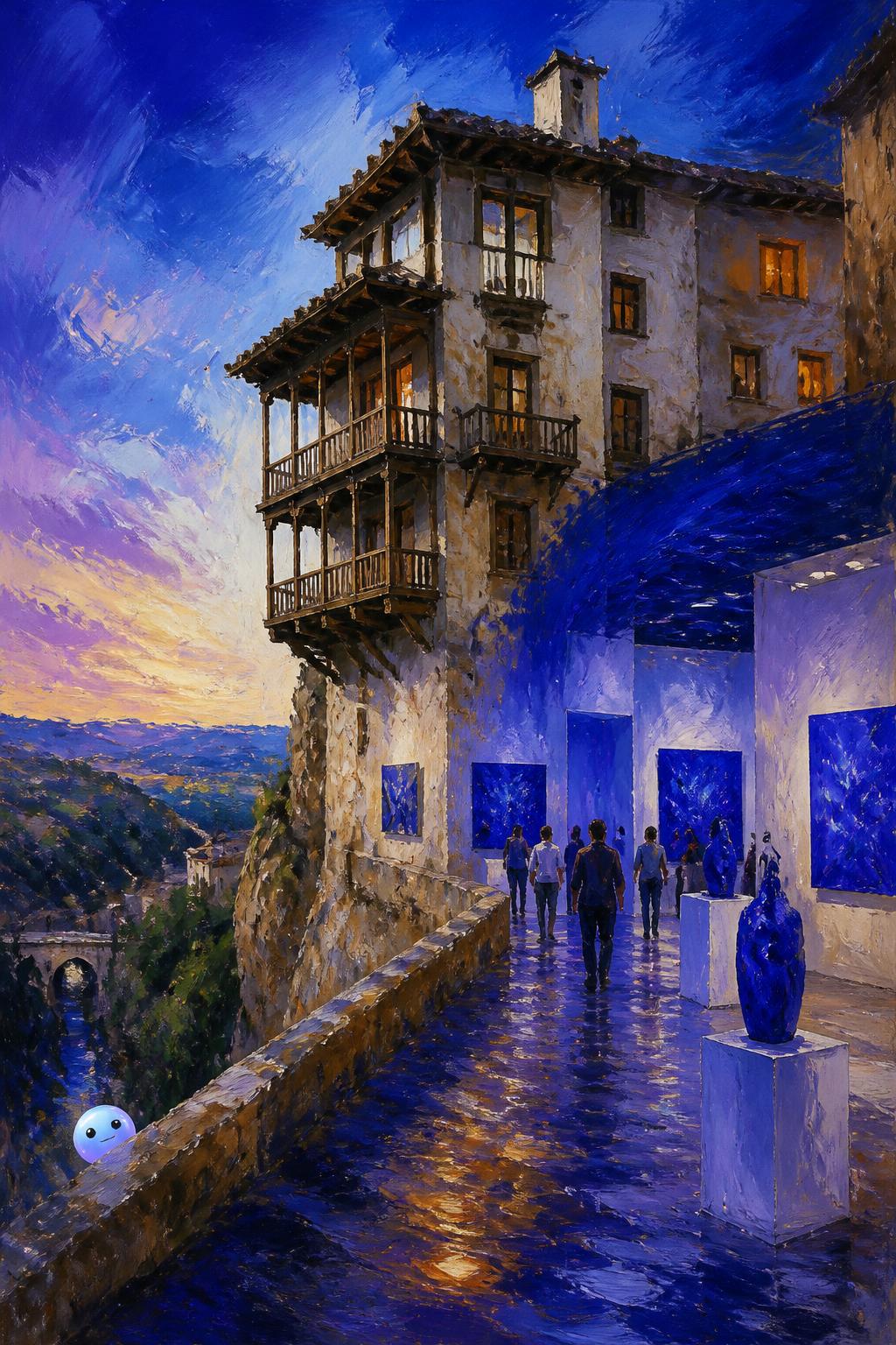 Las famosas Casas Colgadas de Cuenca acogen la revolucionaria exposición abstracta de Yves Klein