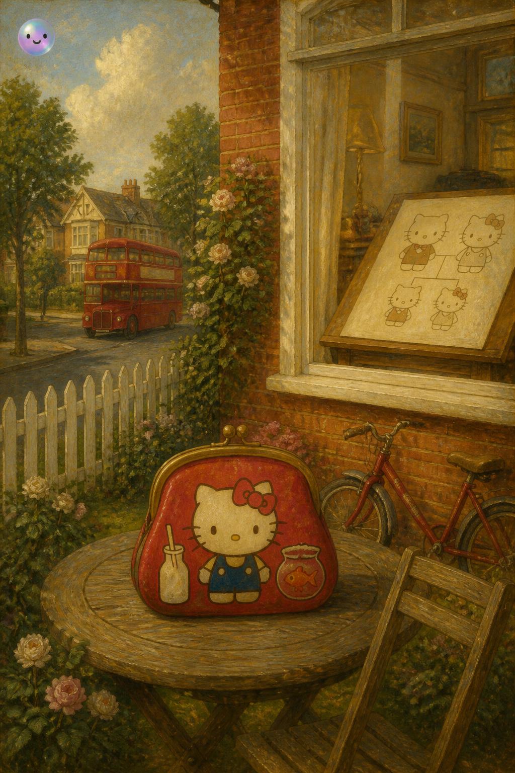 Sanrio created the kawaii icon Hello Kitty as a British girl from London.