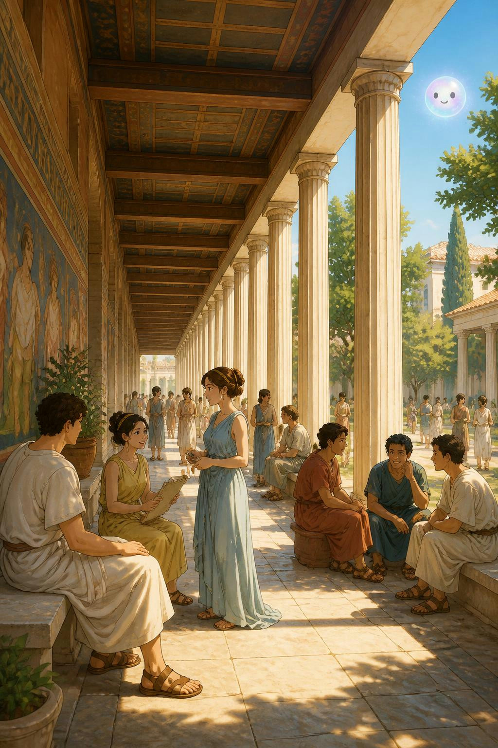 La Stoa el pasillo que inventó el paseo