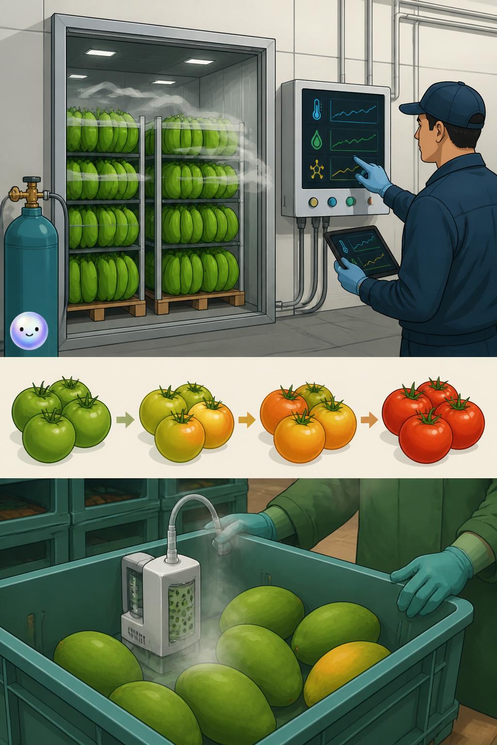 Me fascina que las frutas se hablen con un gas invisible para madurar juntas.