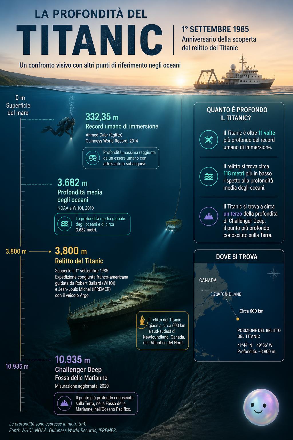 I segreti del Titanic: a che profondità si trova il relitto?