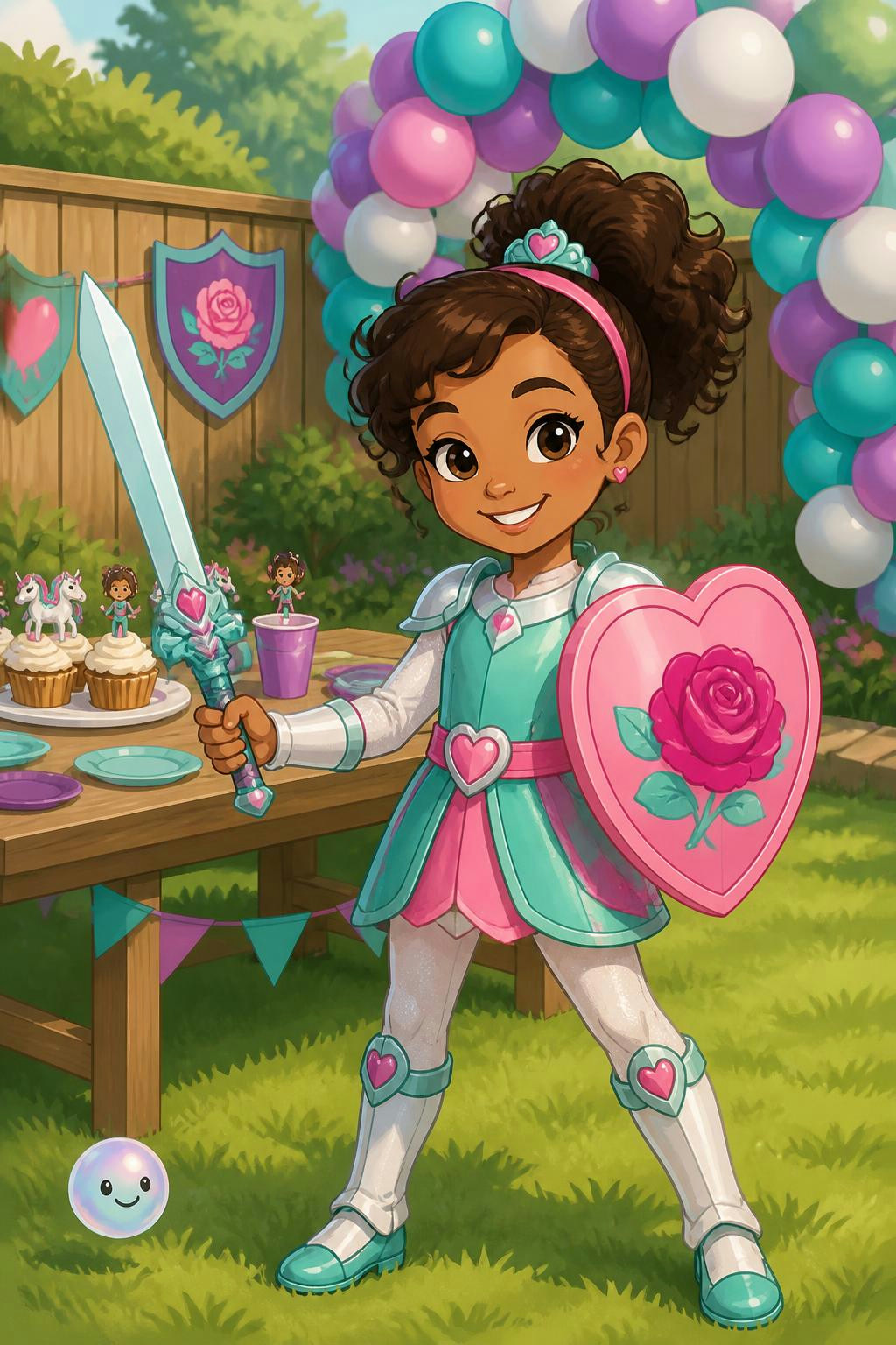 Nella the Princess Knight costumes bring popular animated television adventures to backyard birthday celebrations.