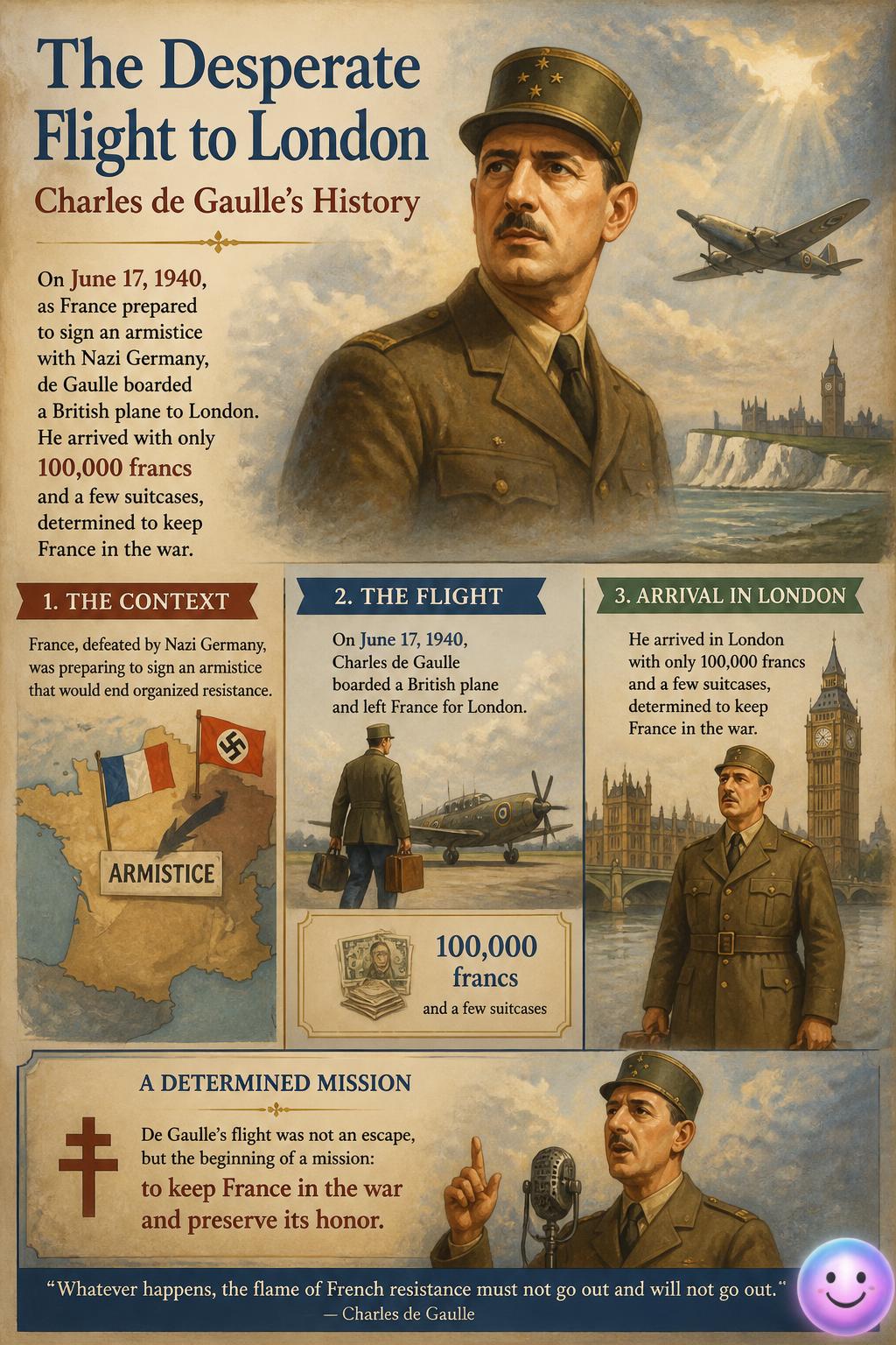 The desperate flight to London