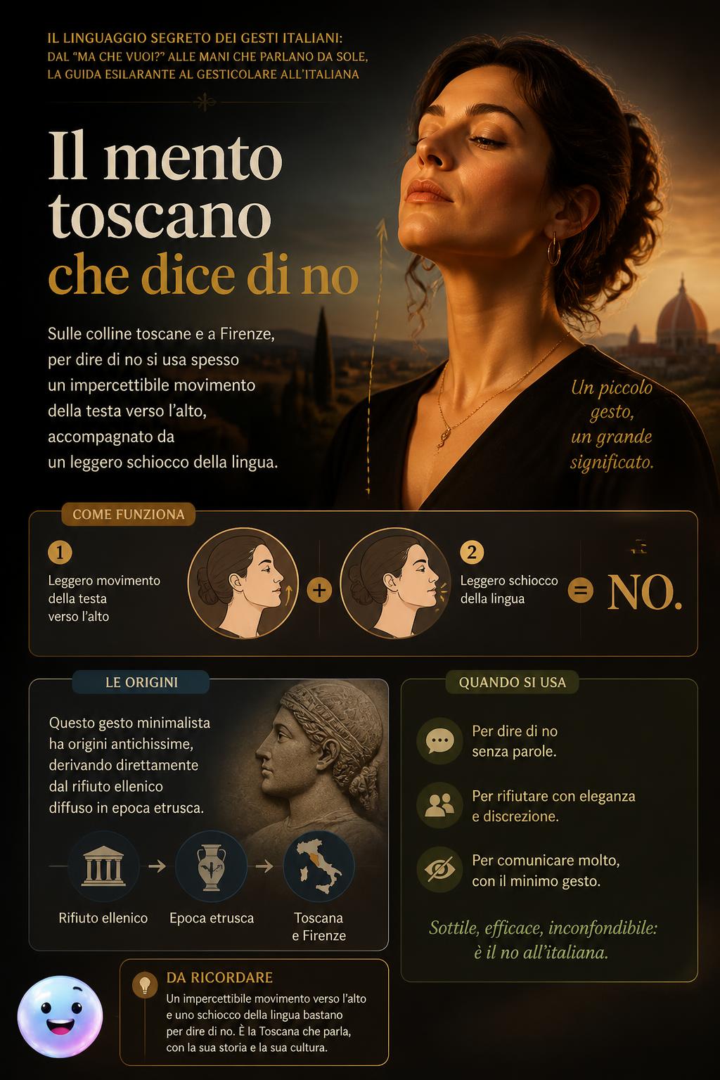 Il mento toscano che dice di no