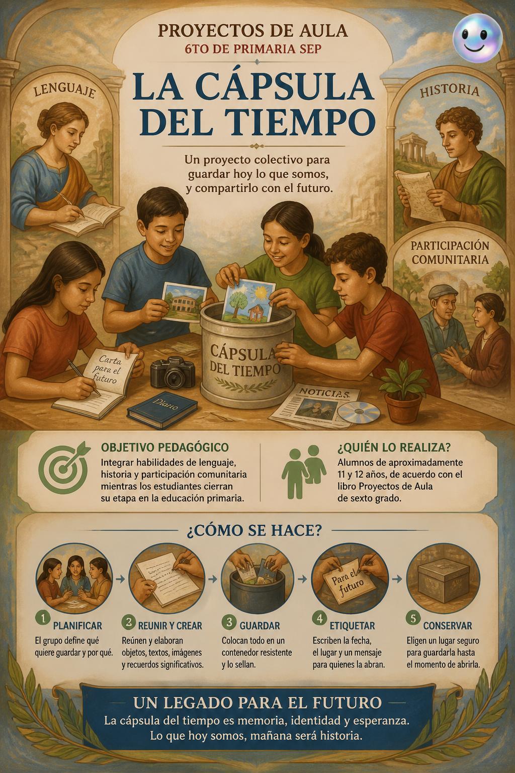 El proyecto escolar de sexto grado