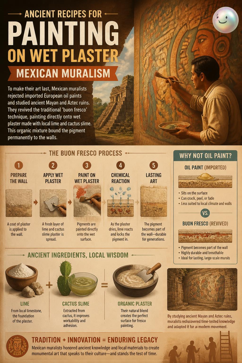 Ancient recipes for painting on wet plaster