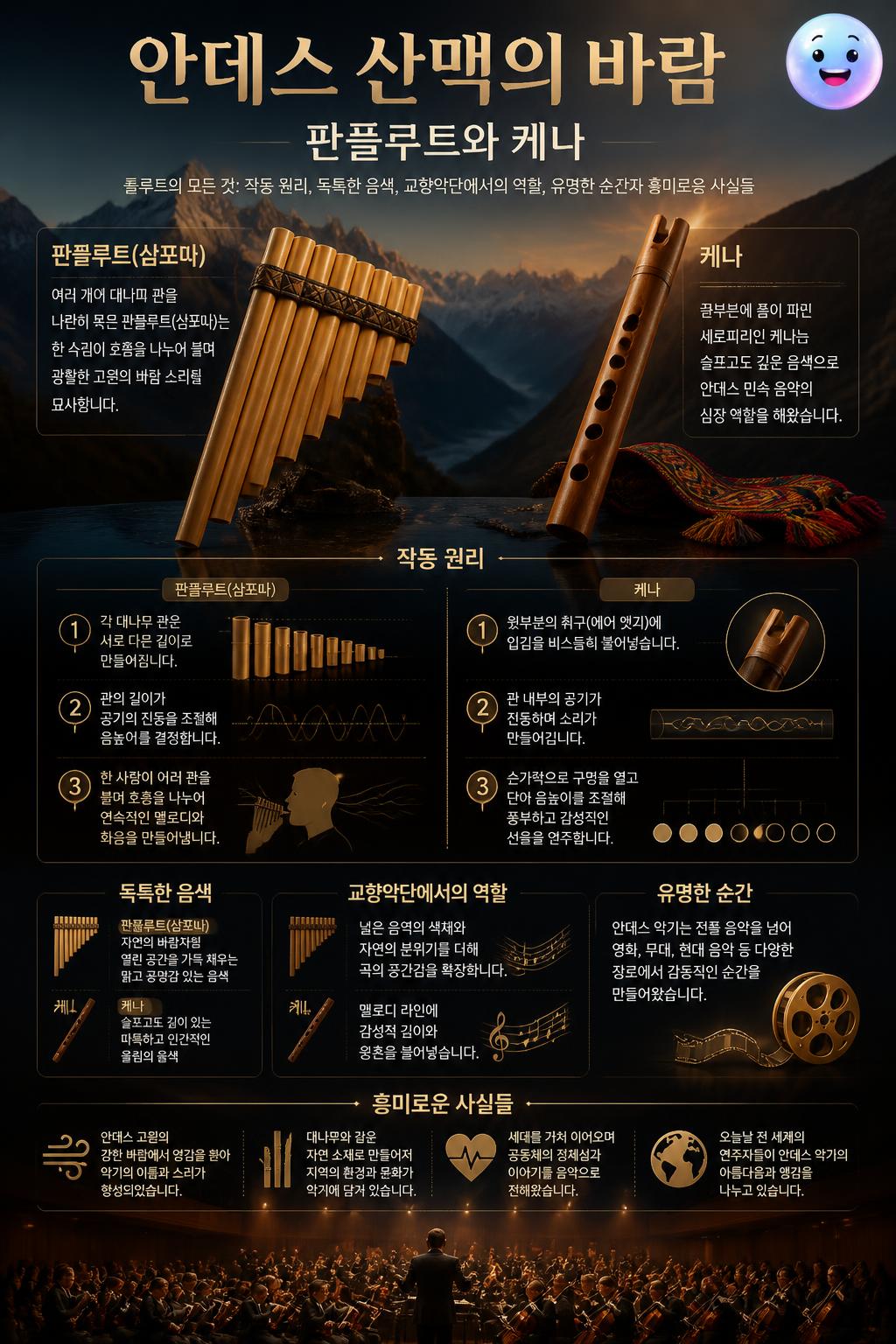 안데스 산맥의 바람, 판플루트와 케나