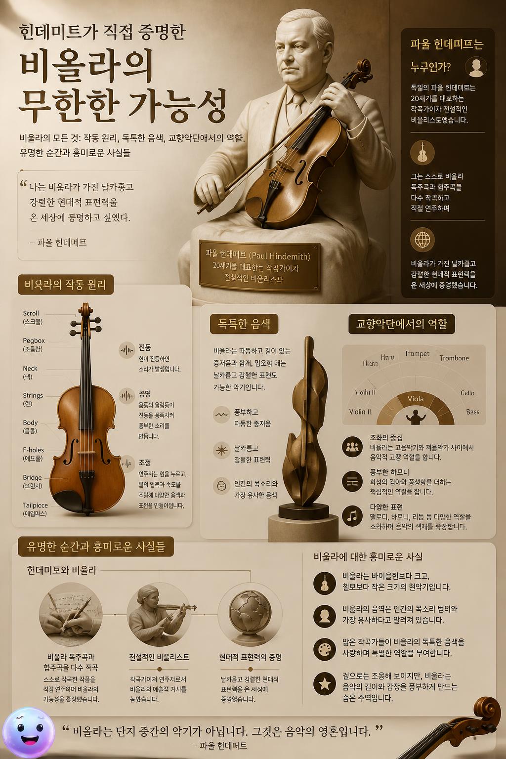 힌데미트가 직접 증명한 비올라의 무한한 가능성
