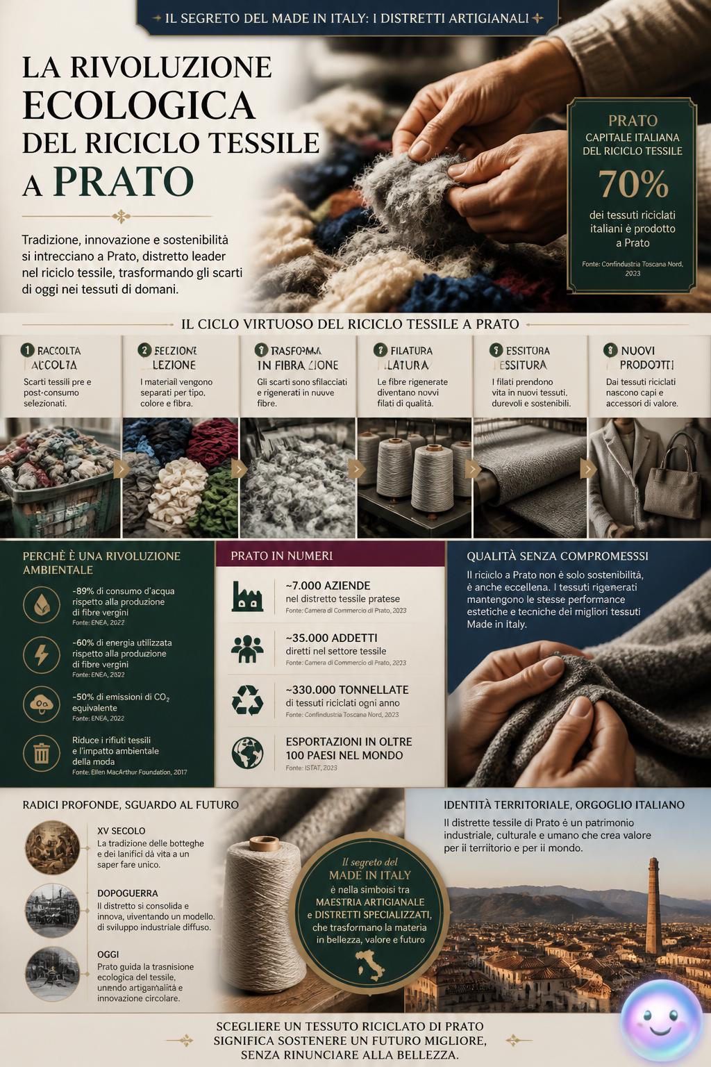 La rivoluzione ecologica del riciclo tessile a Prato