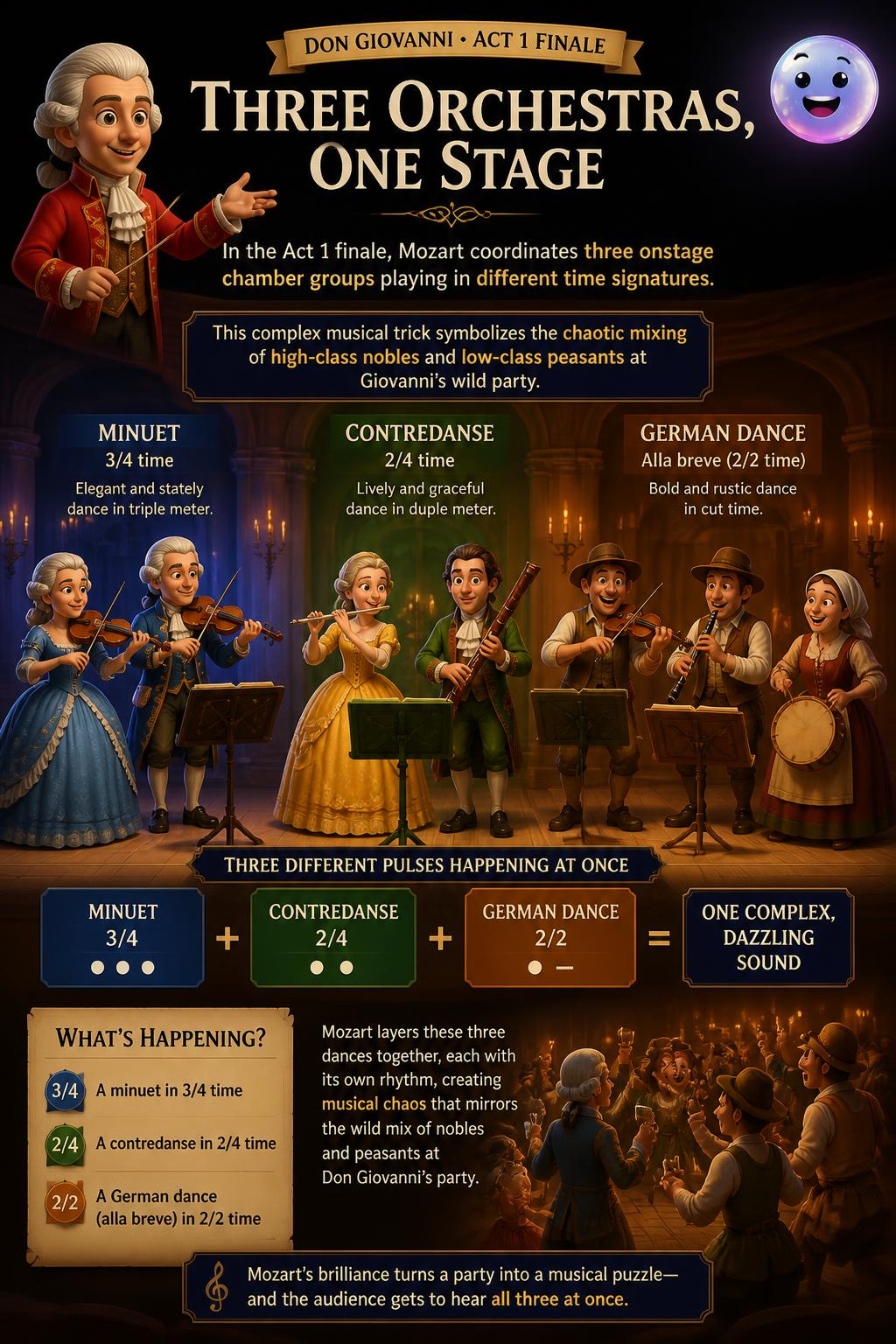 Three orchestras on one stage