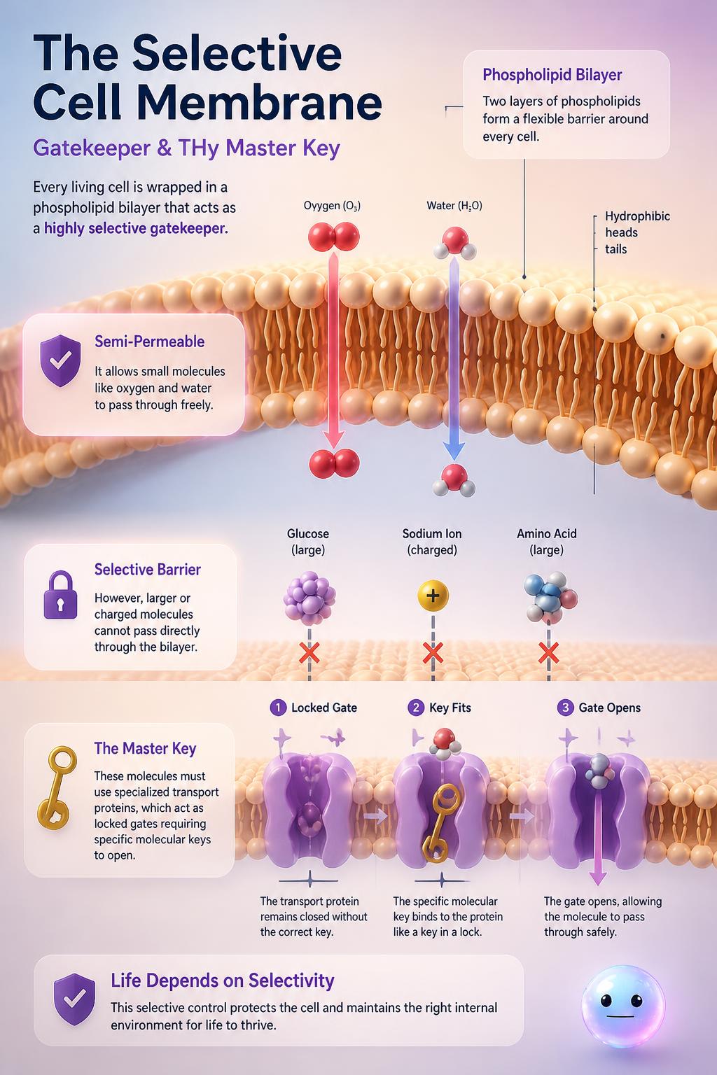 The selective cell membrane