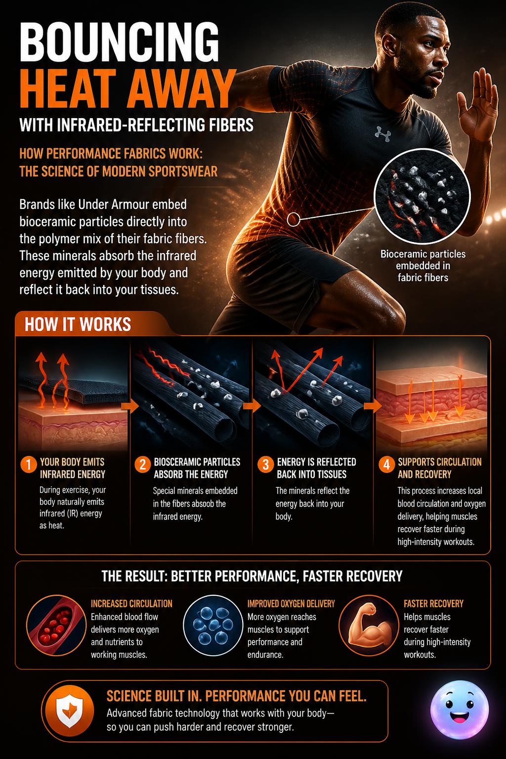 Bouncing heat away with infrared-reflecting fibers
