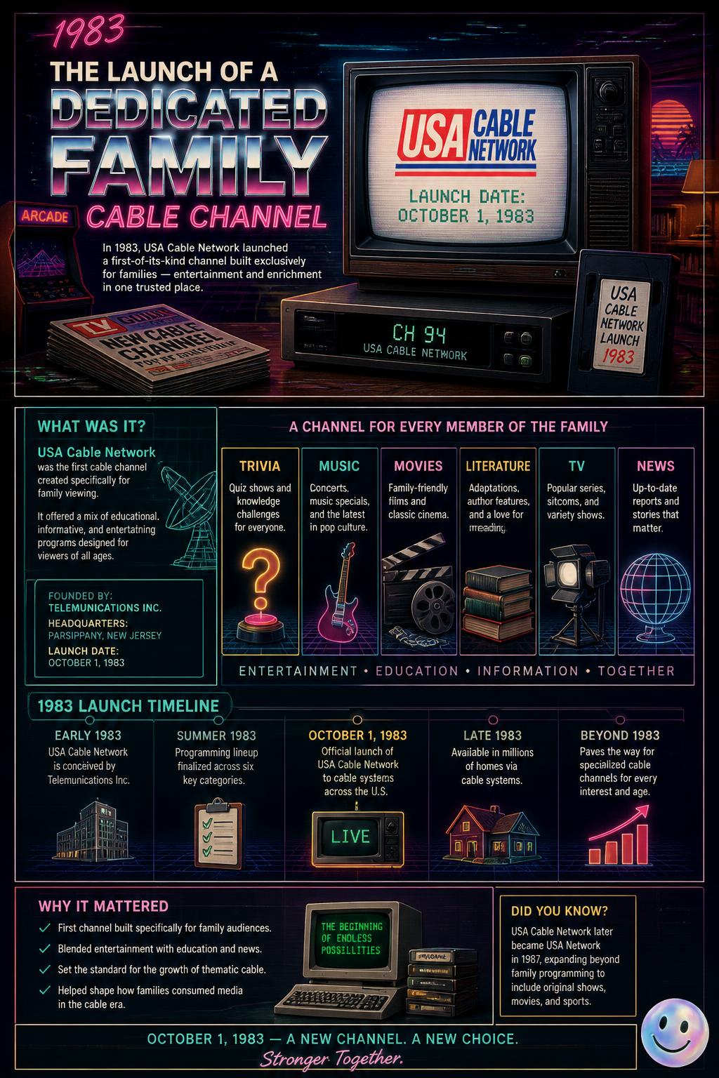 The launch of a dedicated family cable channel