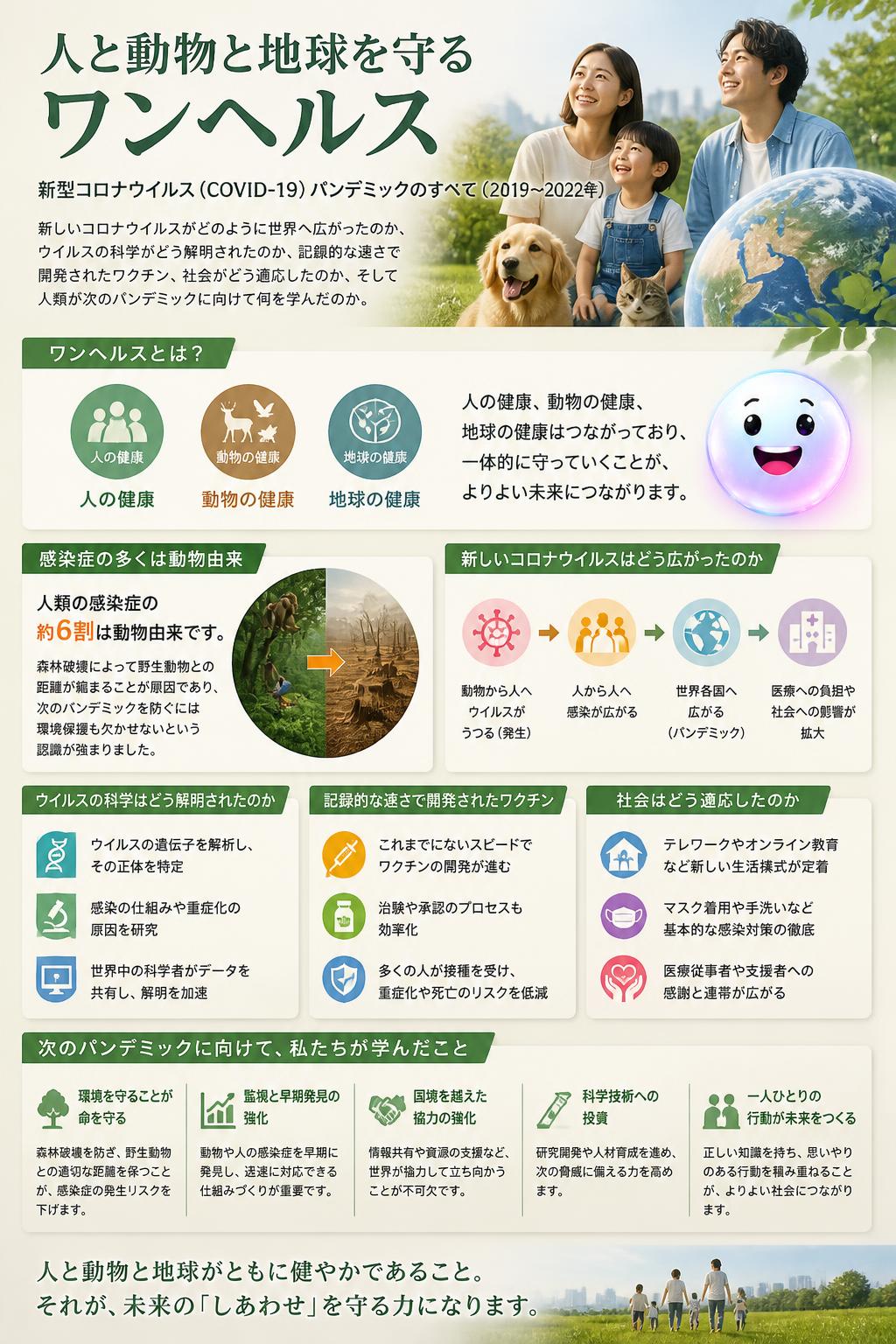 人と動物と地球を守るワンヘルス