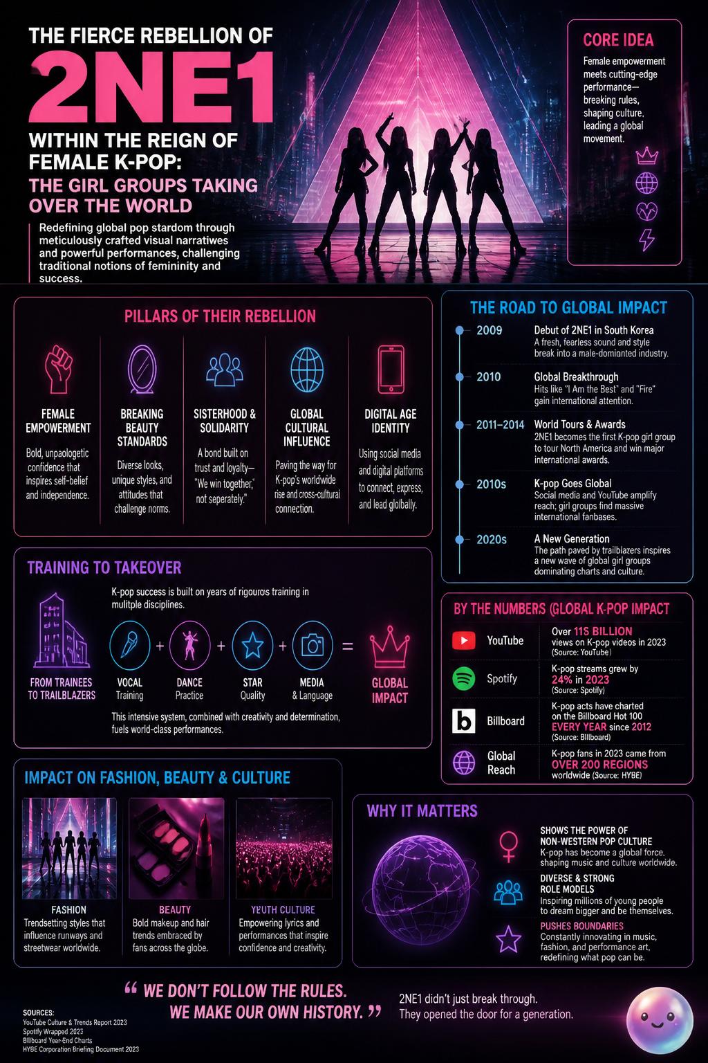 The fierce rebellion of 2NE1