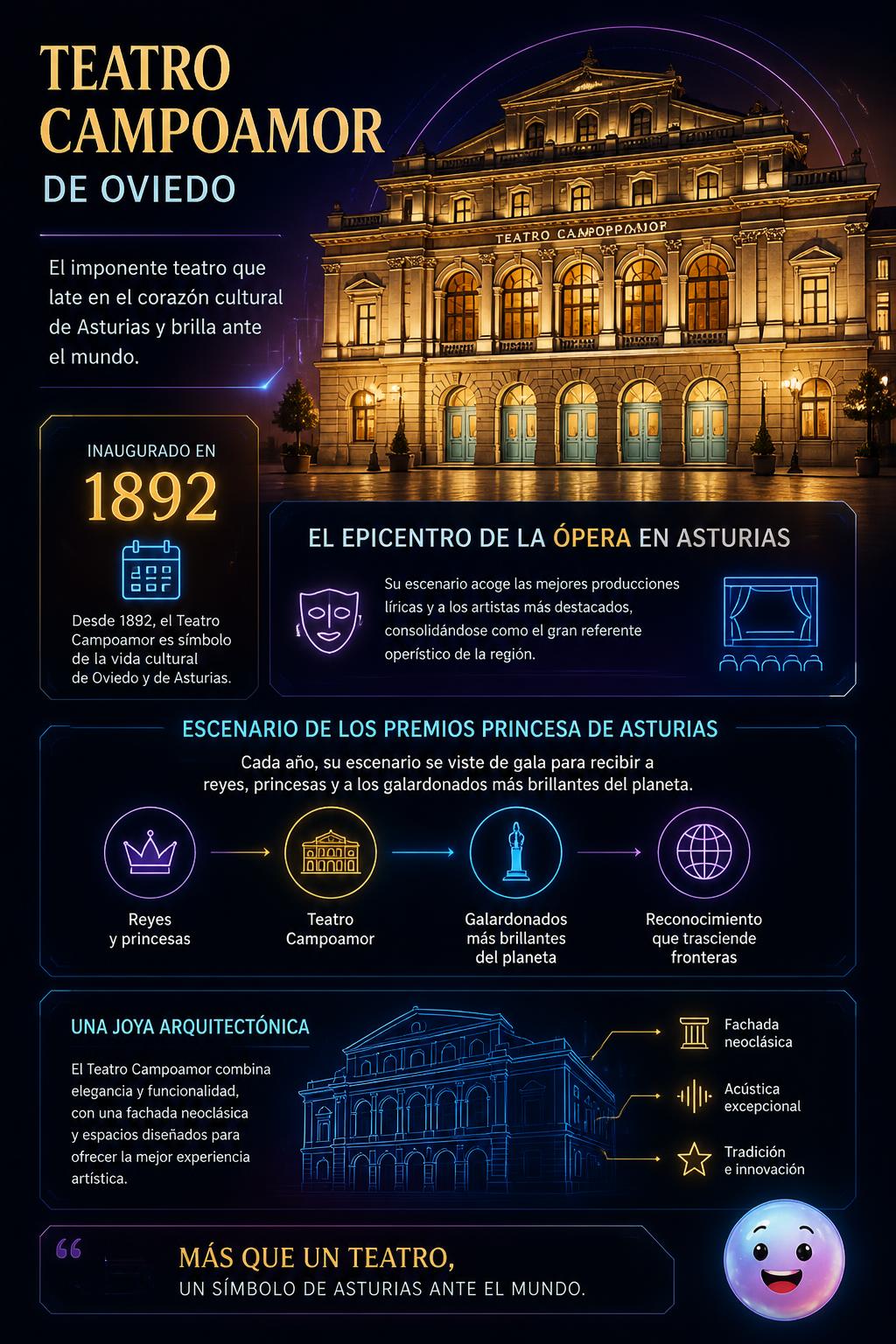 El imponente Teatro Campoamor de Oviedo