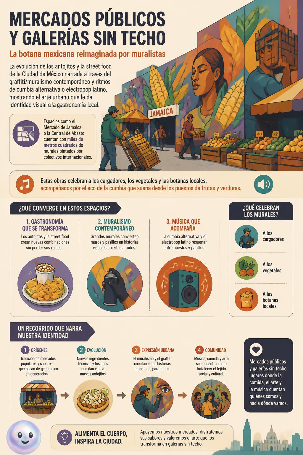 Mercados públicos y galerías sin techo