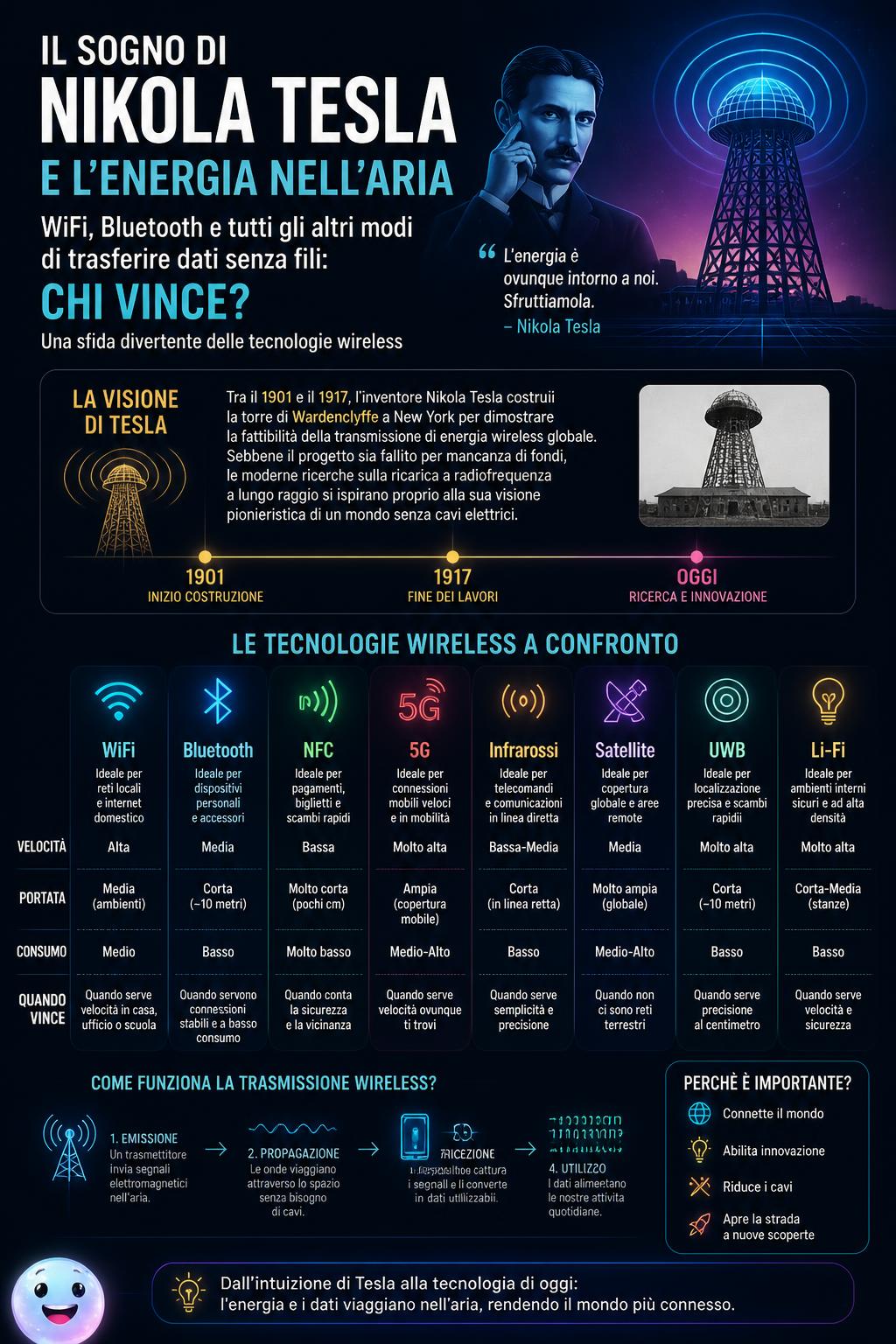Il sogno di Nikola Tesla e l'energia nell'aria