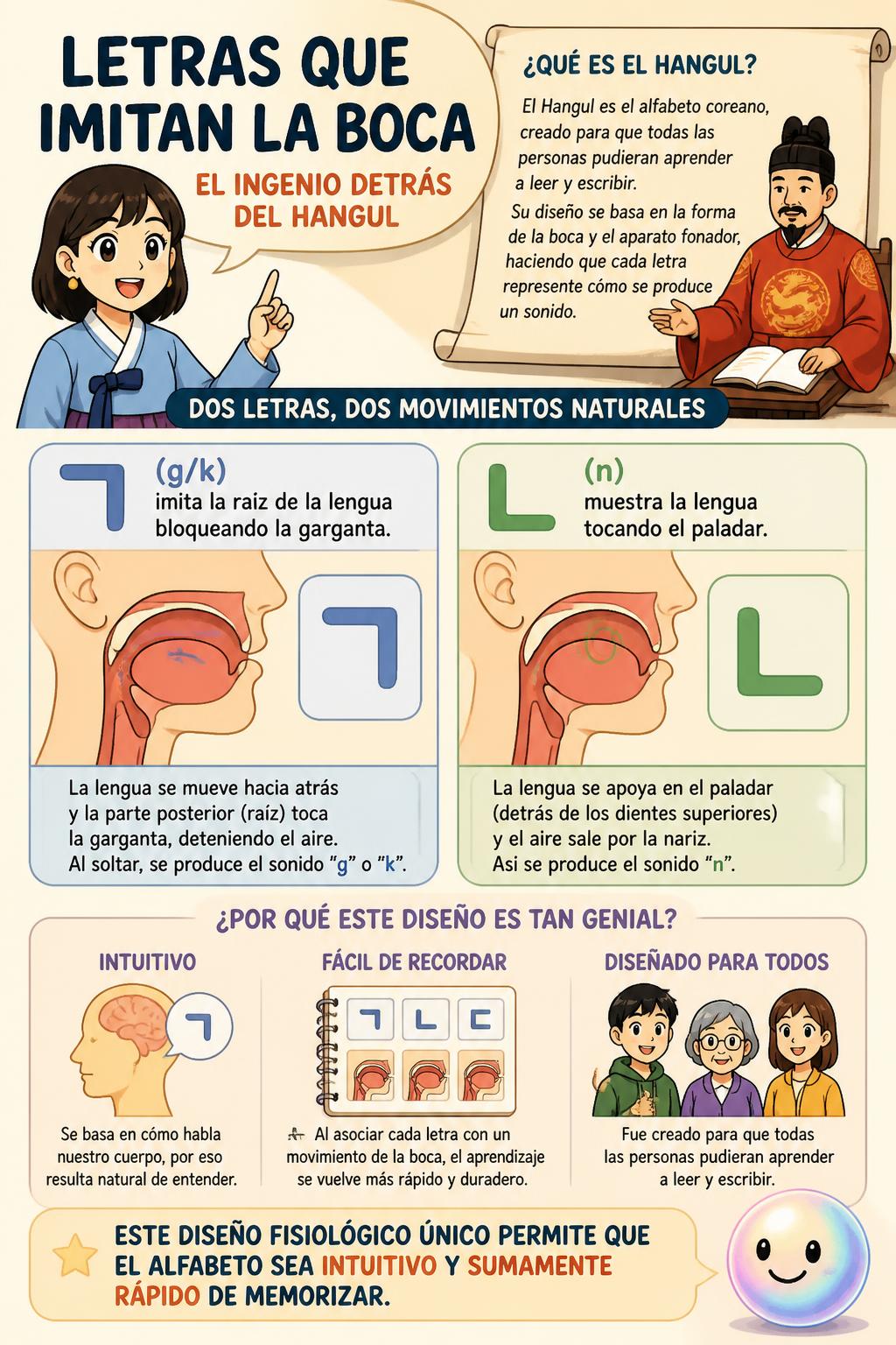 Letras que imitan la boca