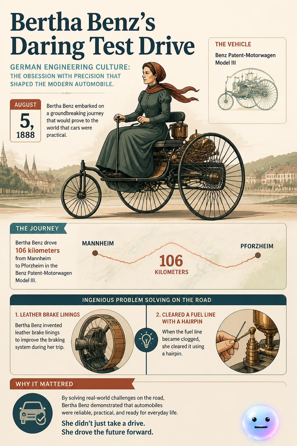 Bertha Benz's daring test drive
