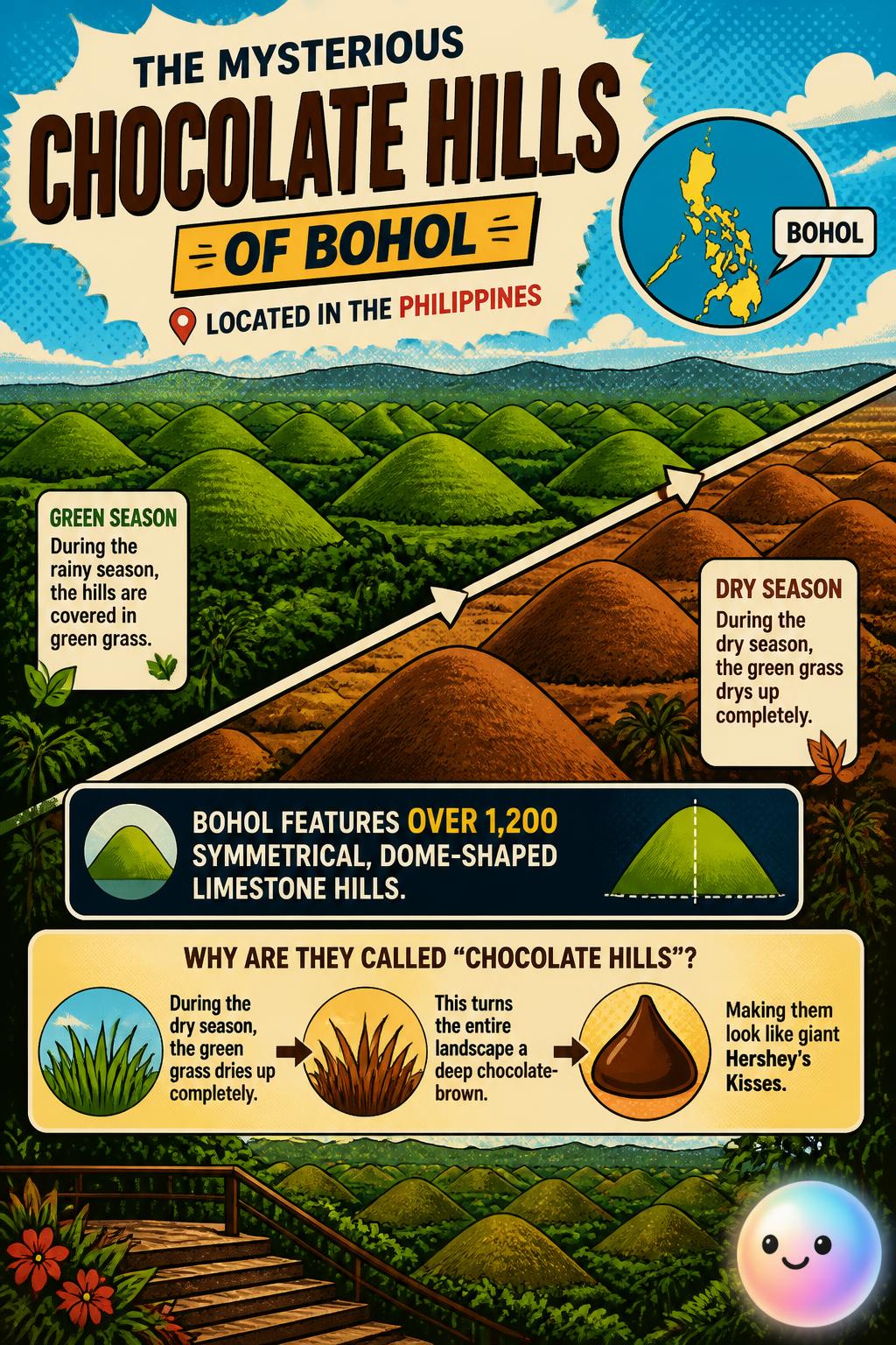 The mysterious Chocolate Hills of Bohol
