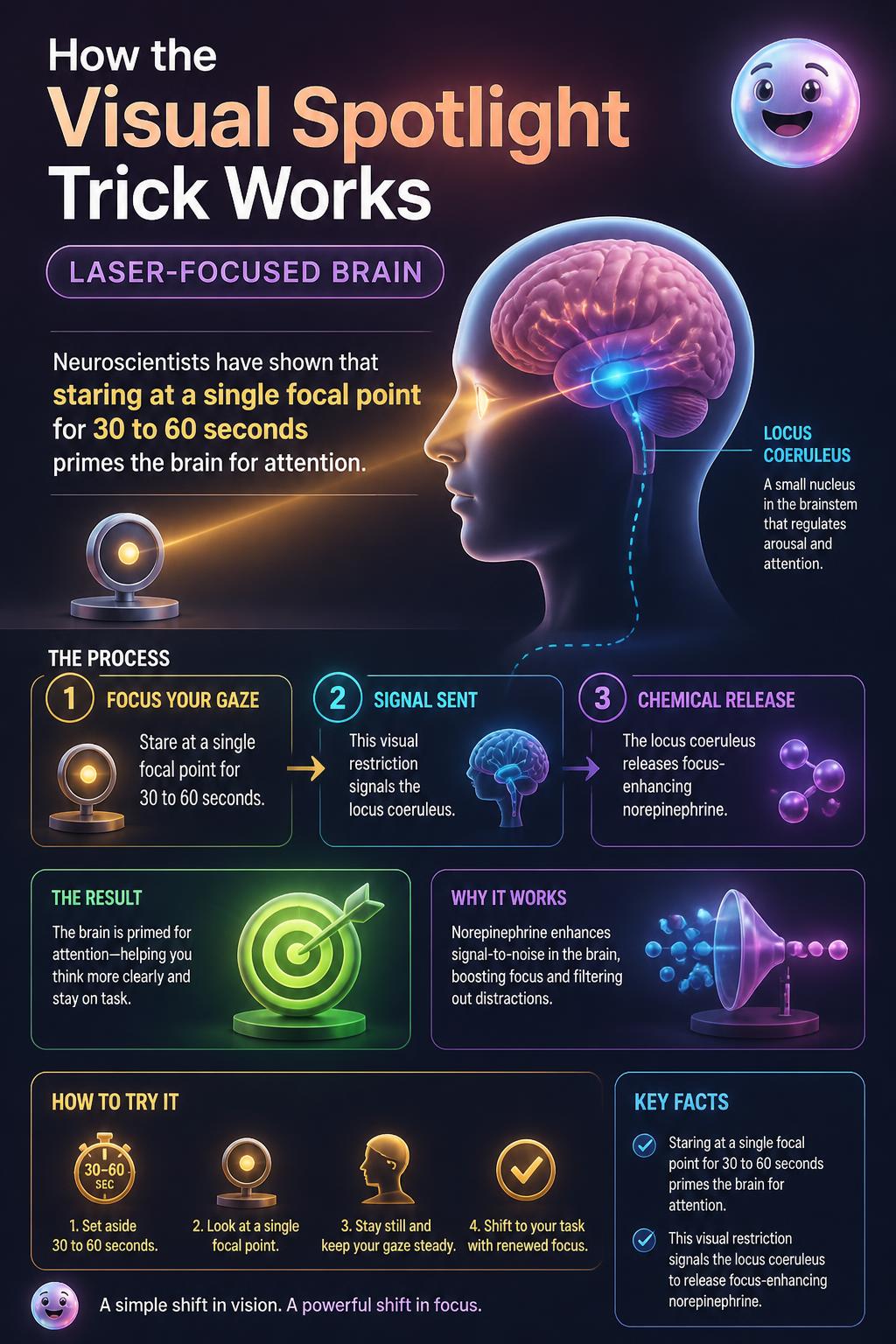 How the visual spotlight trick works