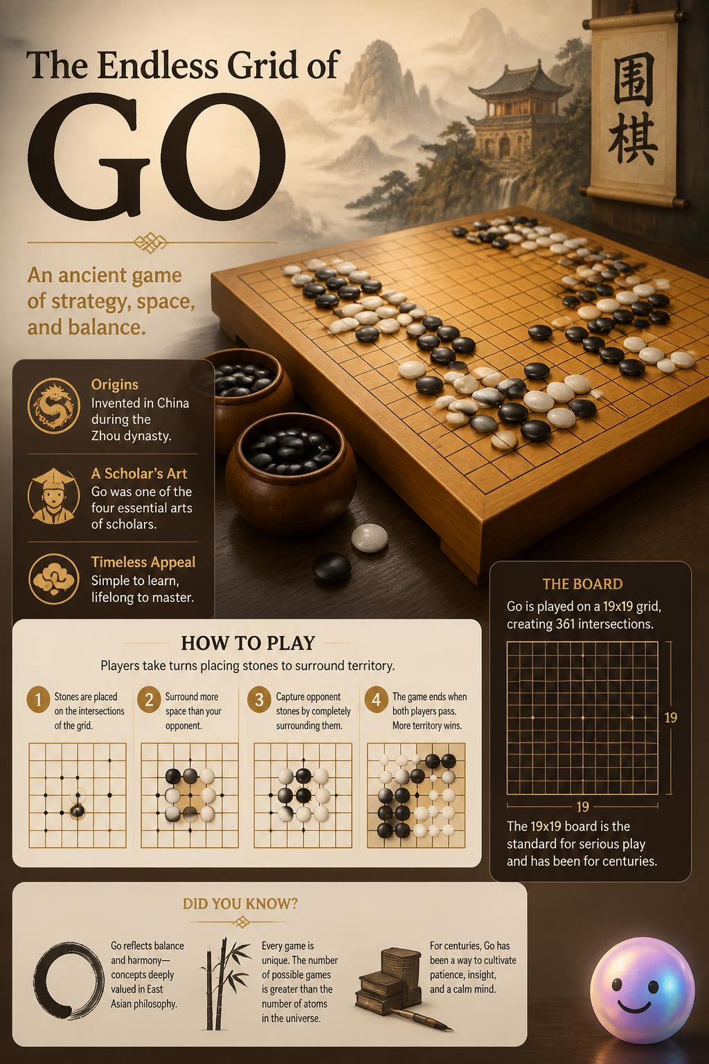 The endless grid of Go