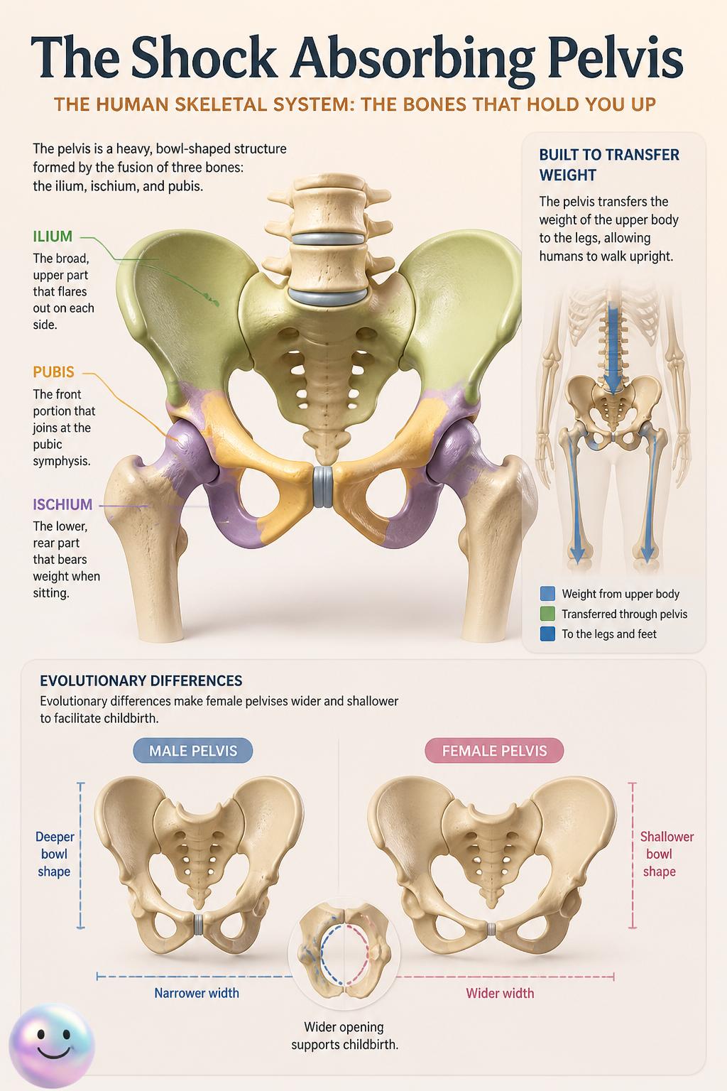 The shock absorbing pelvis