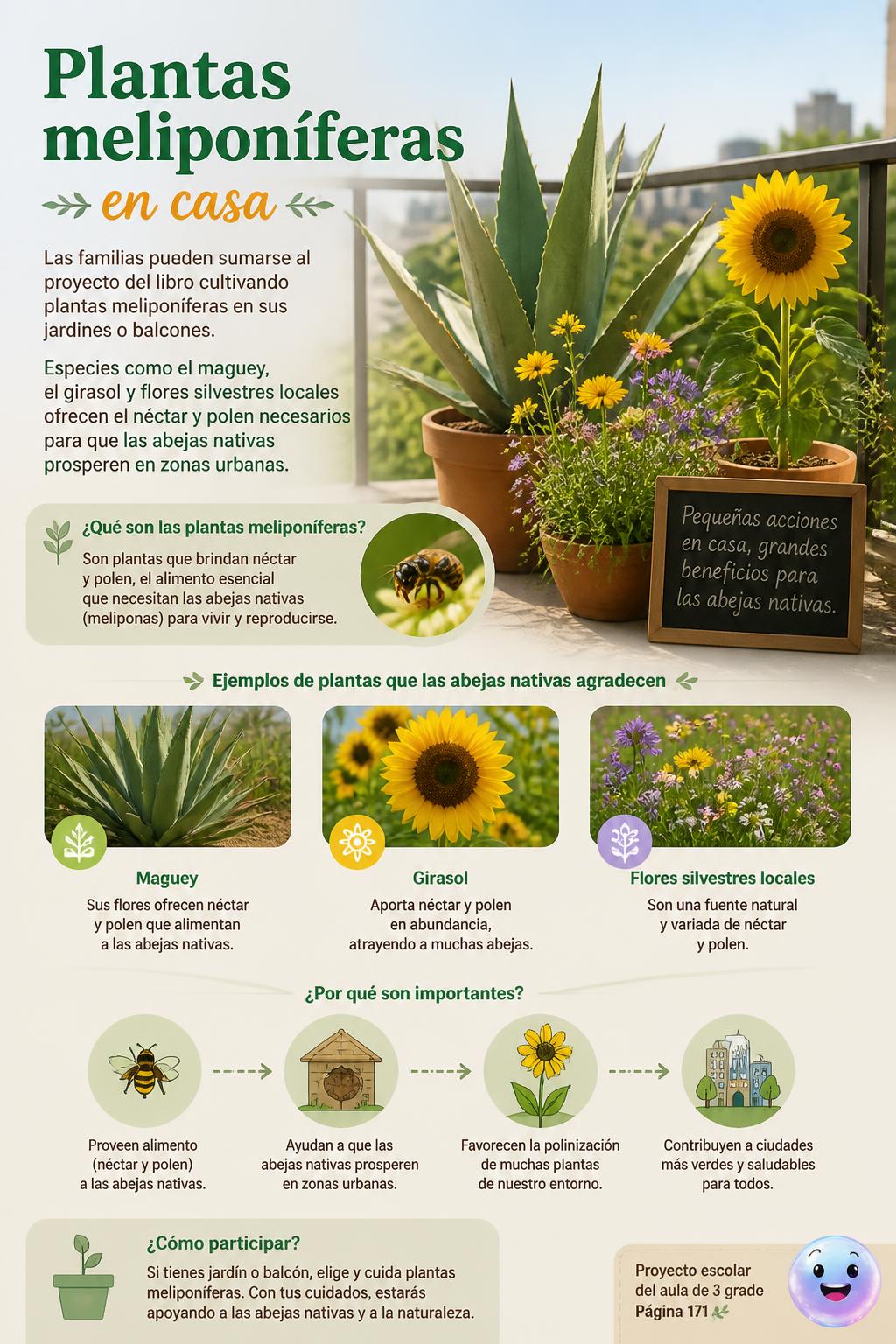 Plantas meliponíferas en casa
