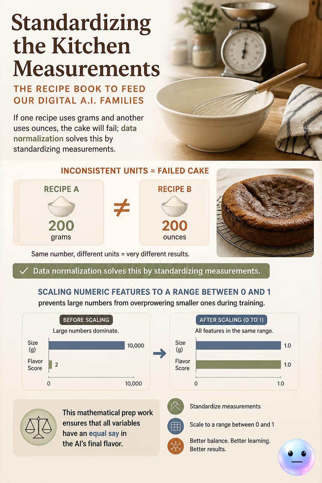 Standardizing the kitchen measurements