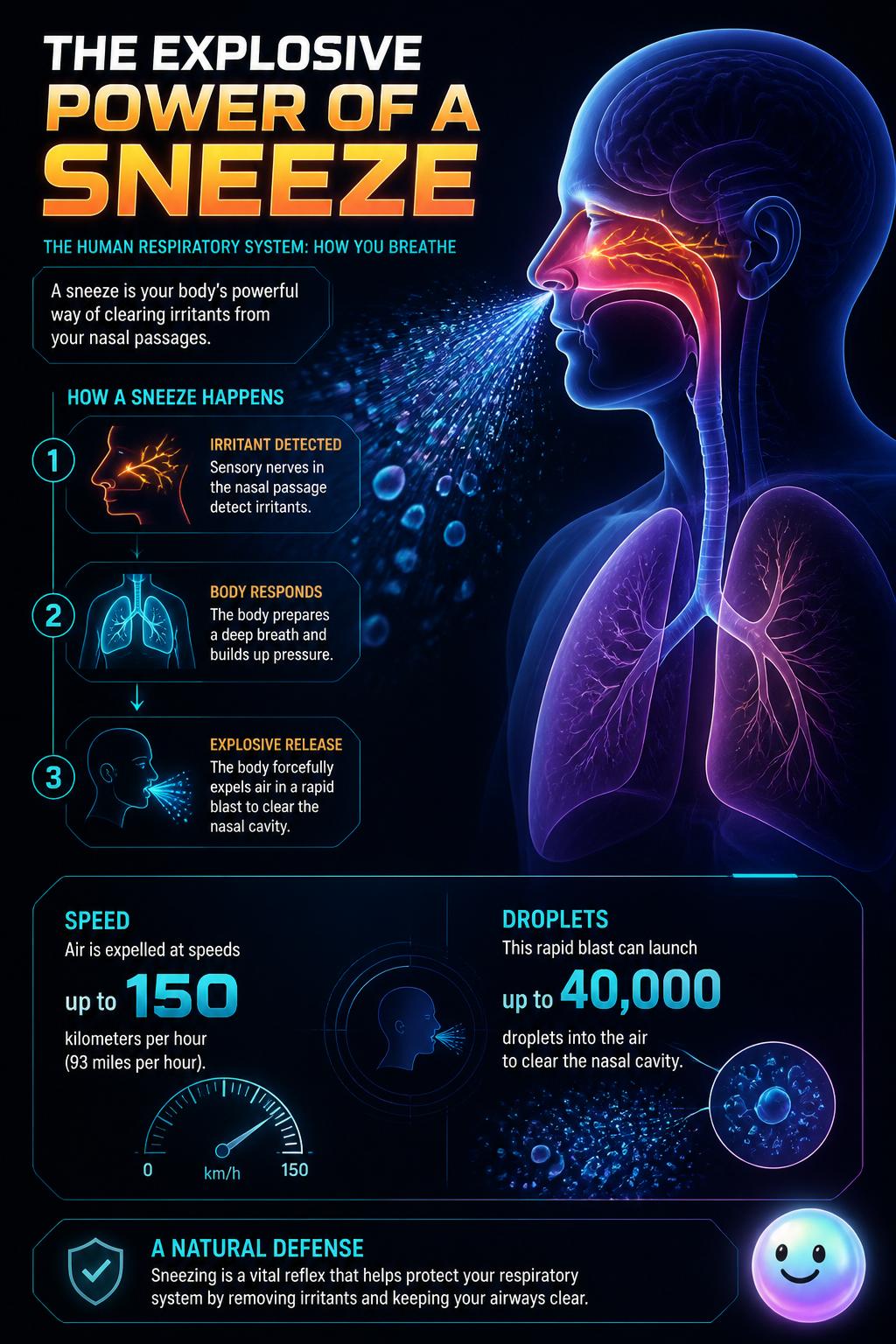 The explosive power of a sneeze