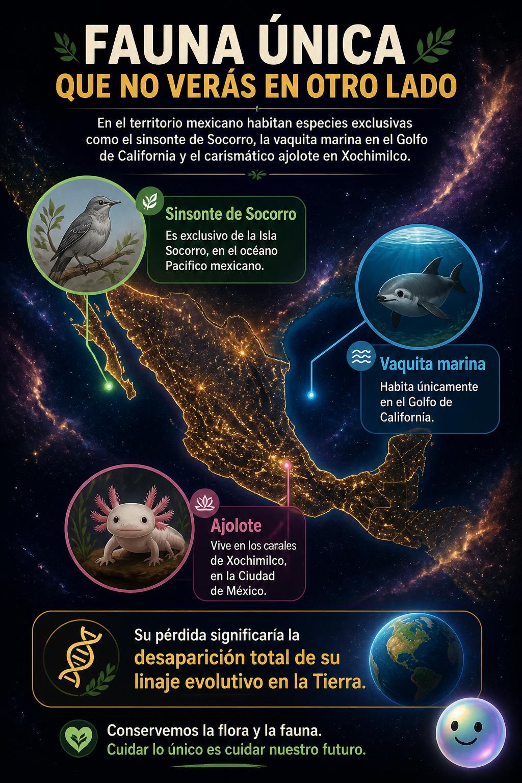 Fauna única que no verás en otro lado
