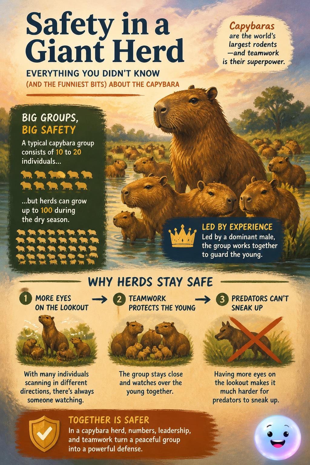 Safety in a giant herd