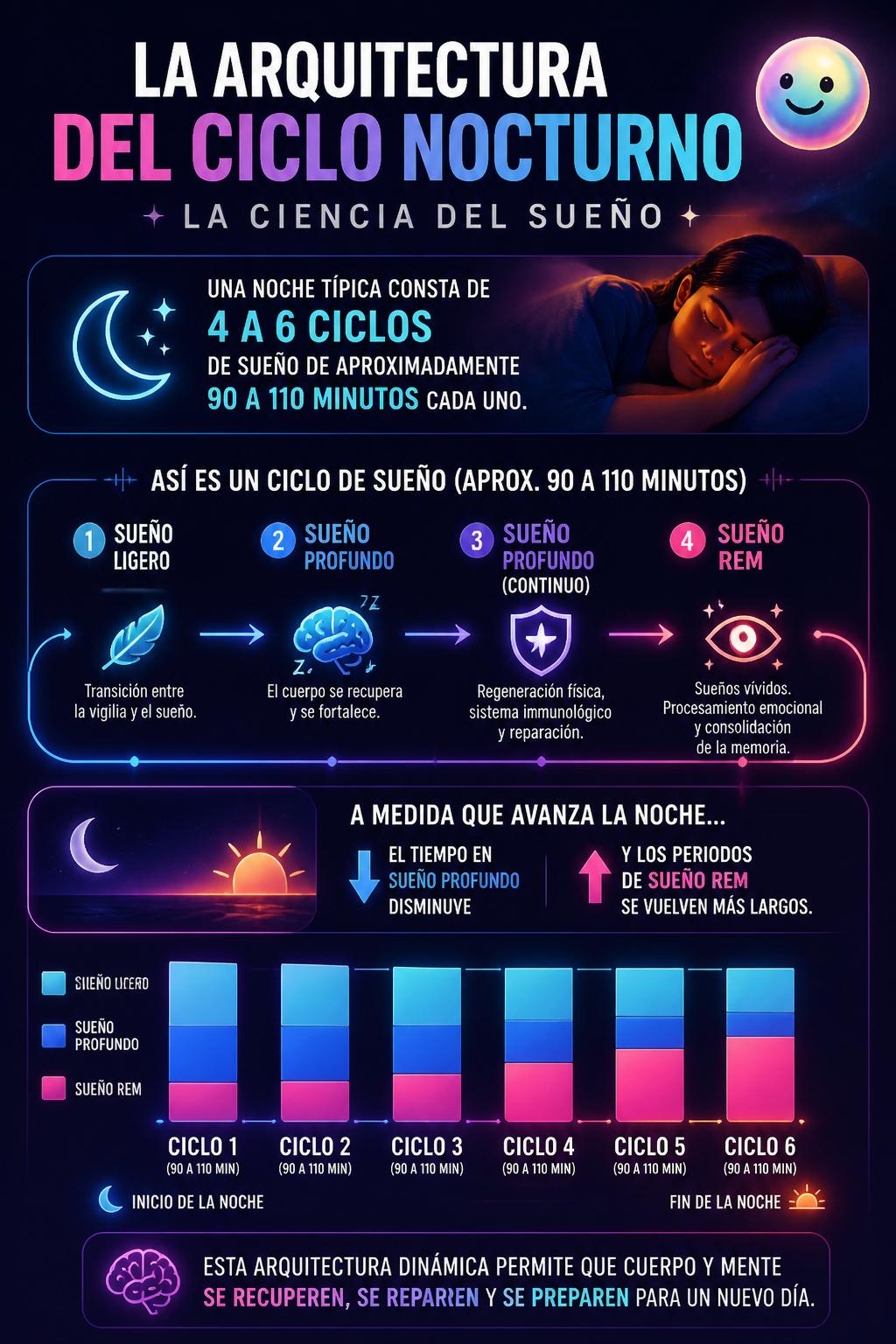 La arquitectura del ciclo nocturno
