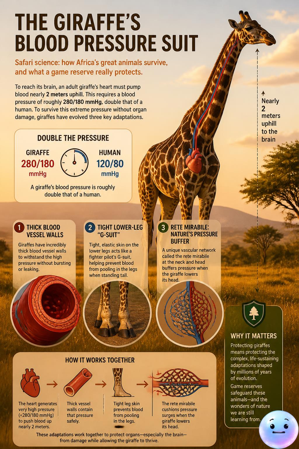 The giraffe's blood pressure suit